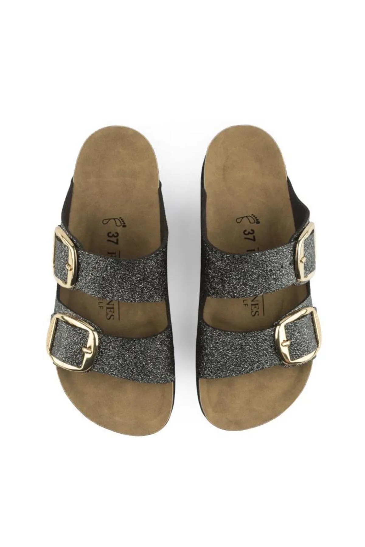 6100 Lux Çift Tokalı Hafif Rahat Şık Kadın Terlik - Görsel 6
