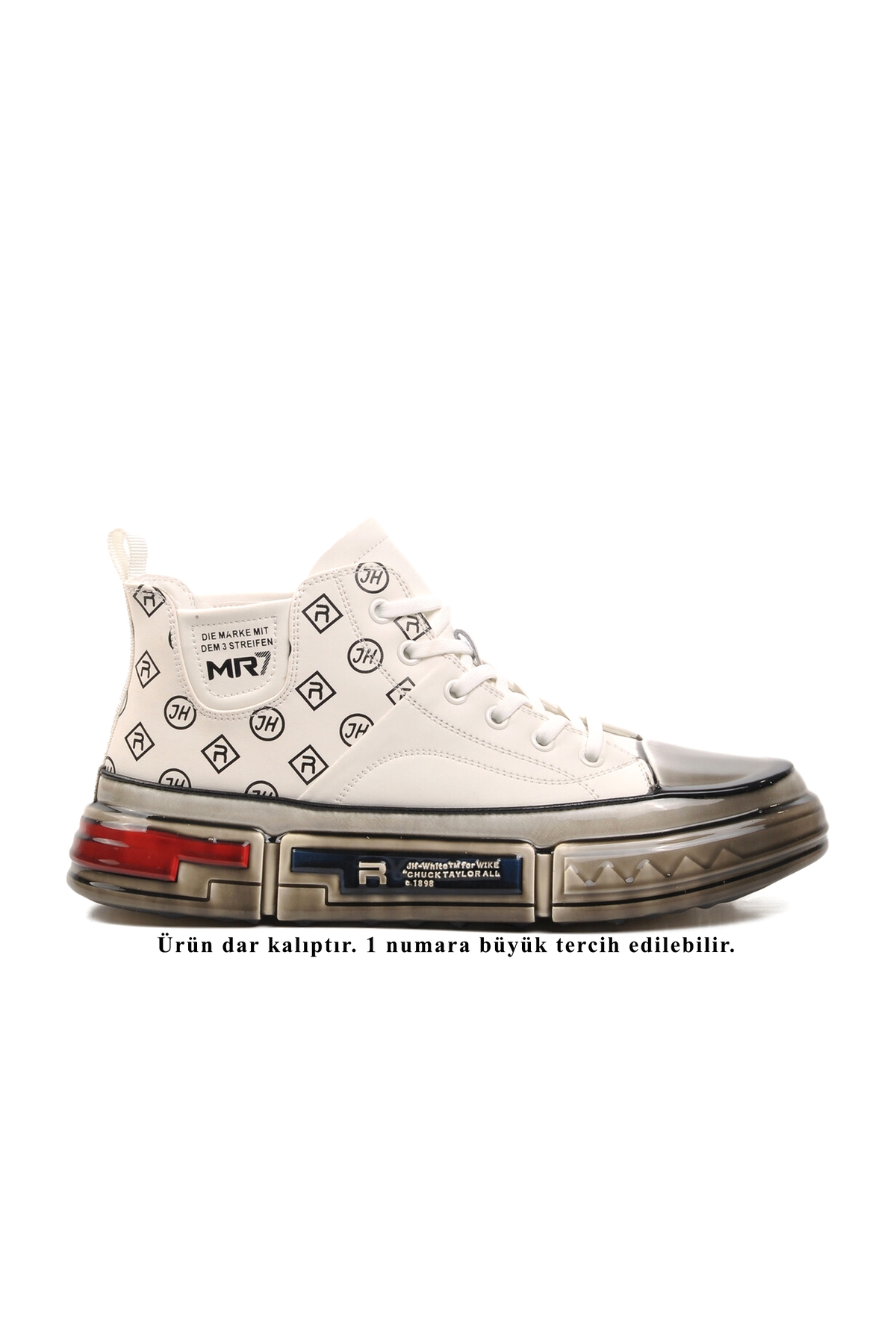 Beyaz Erkek Hi Sneaker - Görsel 2