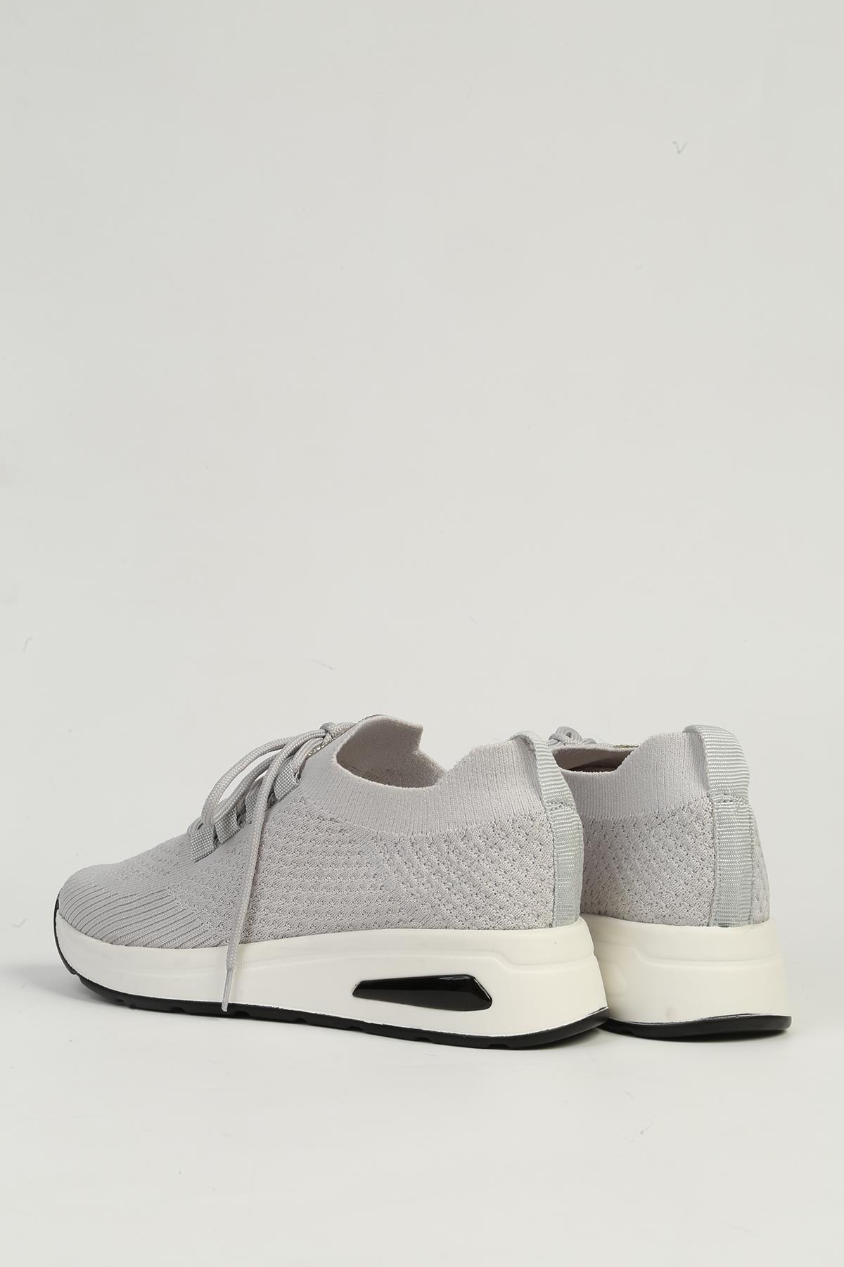 Gri Kadın Spor Ayakkabı PC-54778 - Görsel 4