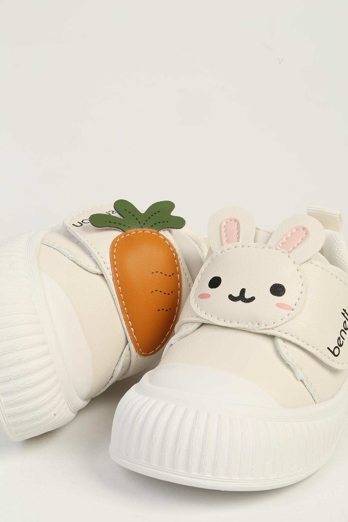 Beyaz Çocuk Spor Ayakkabı İTHAL BNI-11405 - Görsel 6