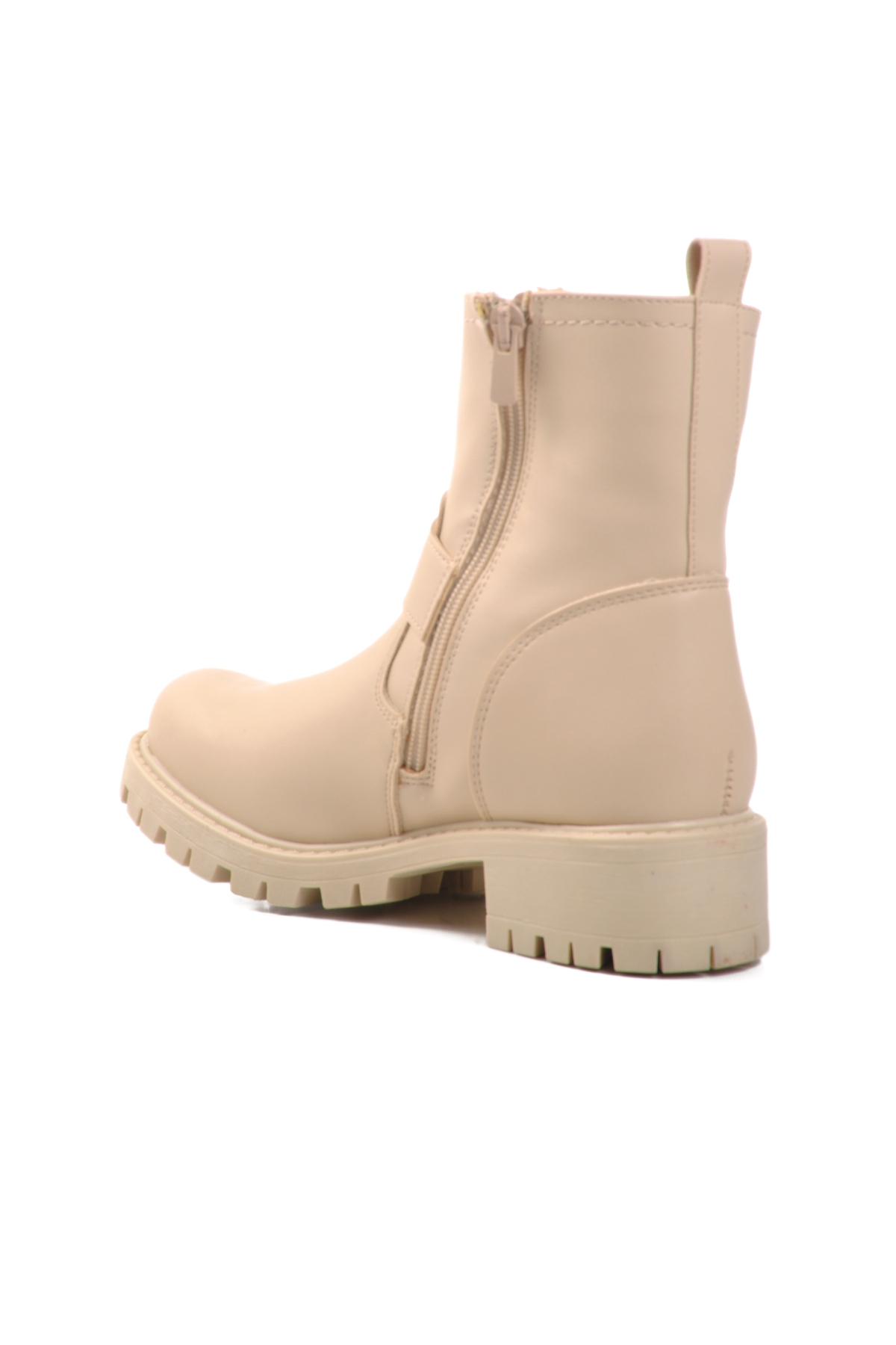 Aspor Bej Fermuarlı Kadın Biker Bot - Görsel 5