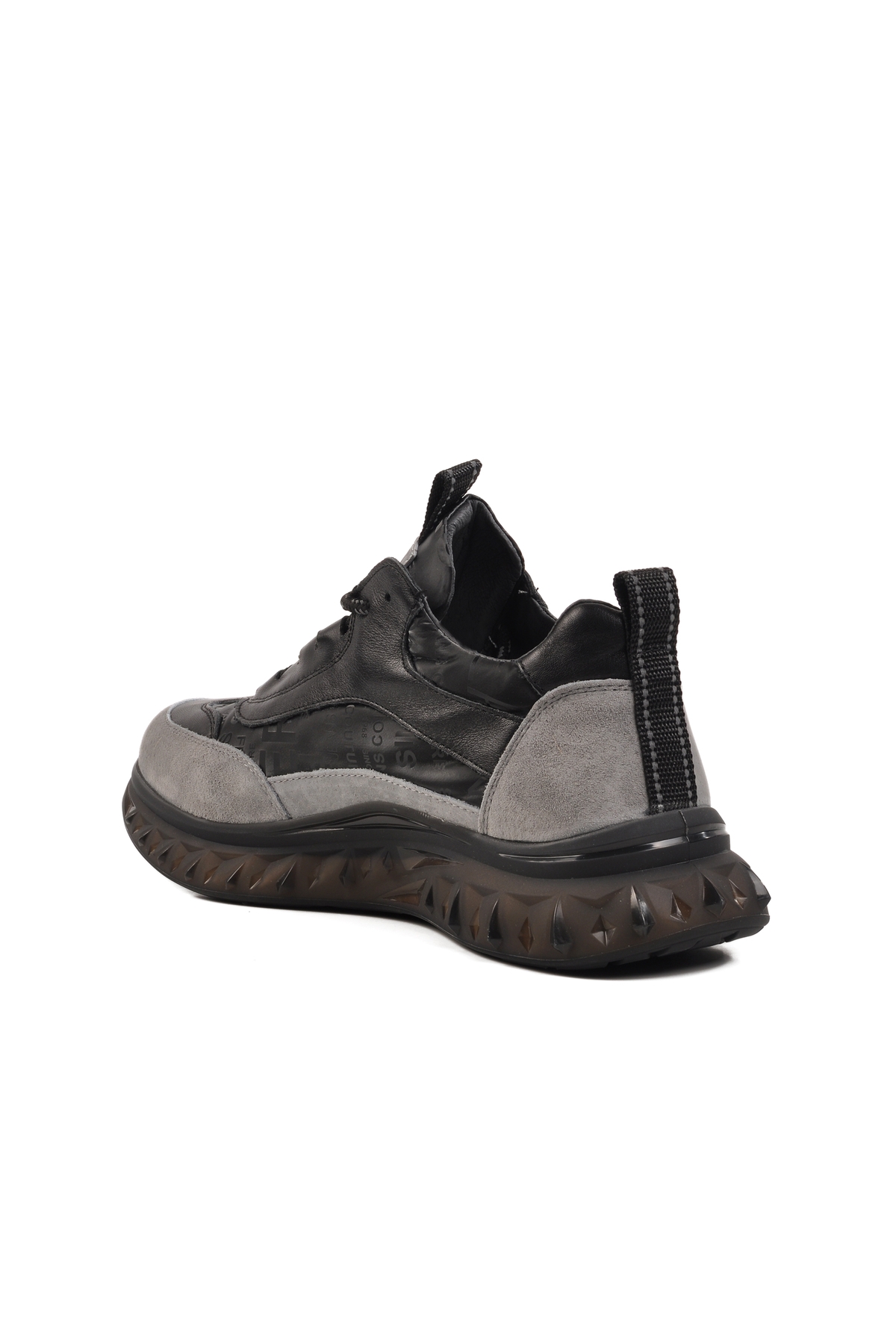 Siyah Hakiki Deri Erkek Spor Ayakkabı - Görsel 5