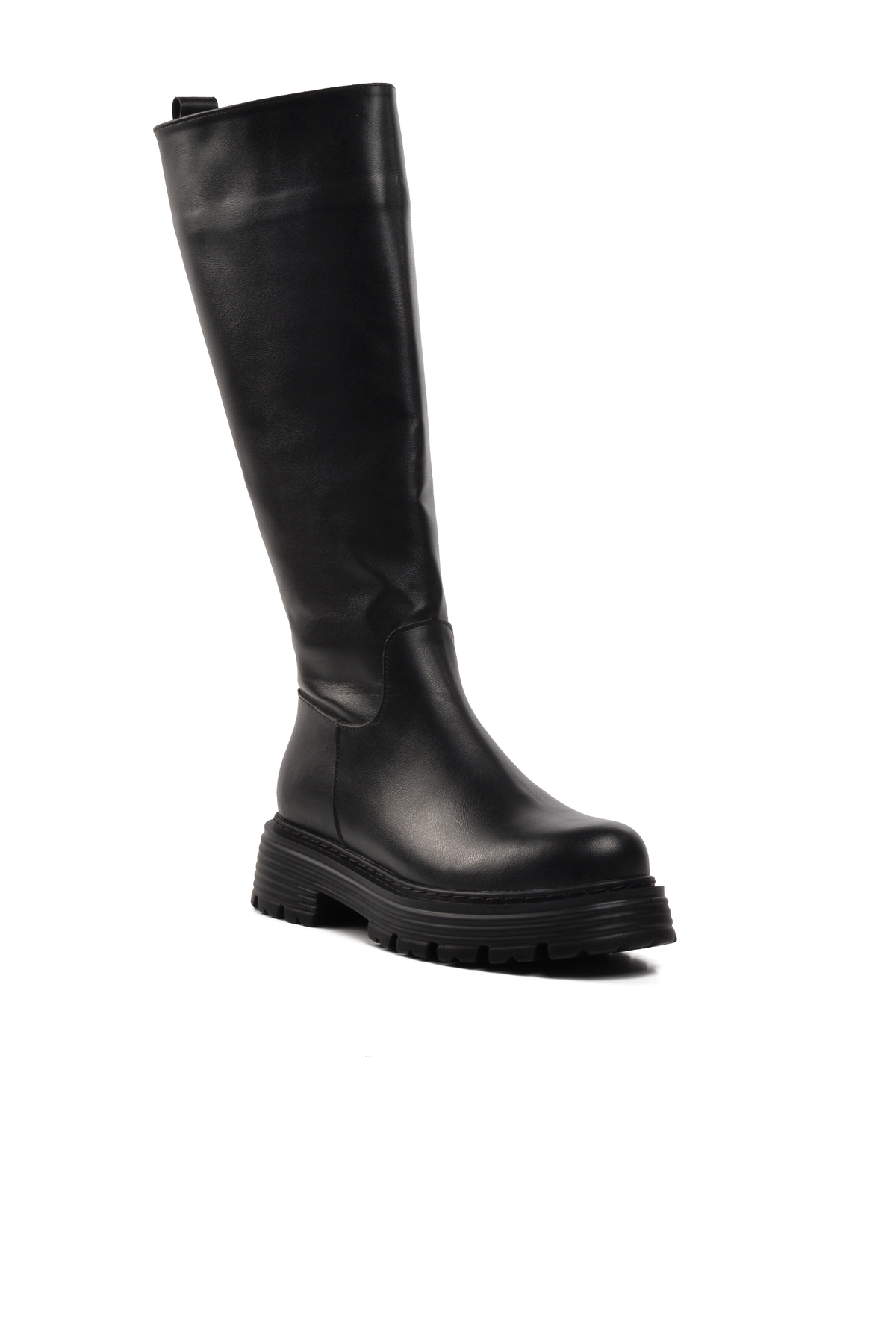 Aspor Siyah Poliüretan Kadın Çizme - Görsel 4