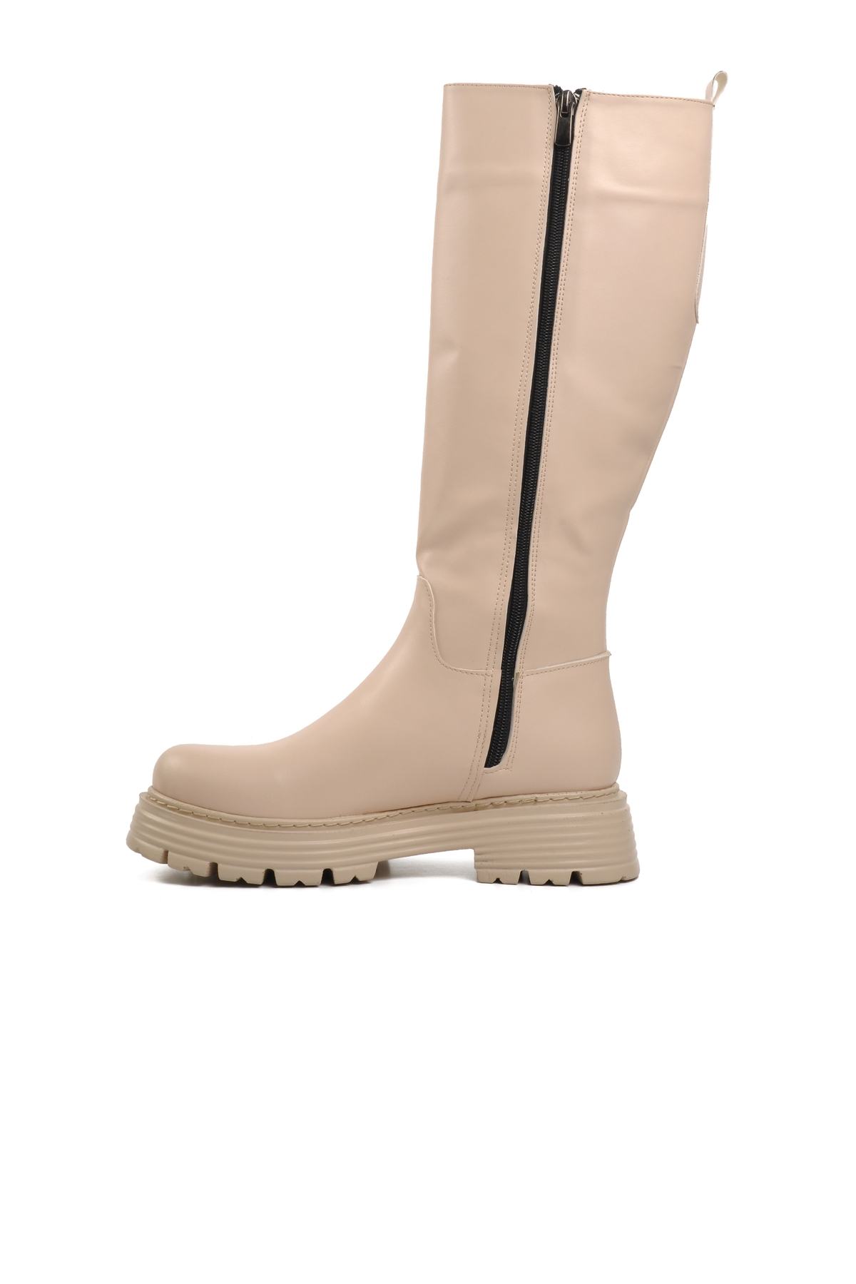 Aspor Bej Poliüretan Kadın Çizme - Görsel 3