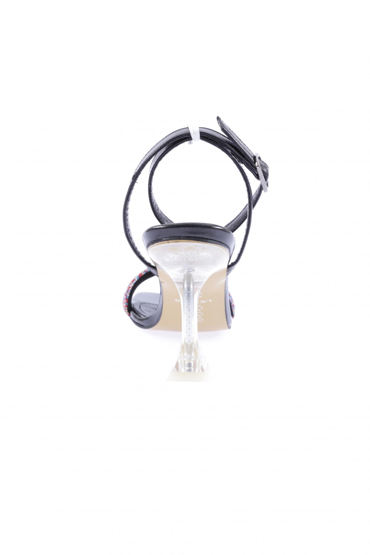 5161-23Y Kadin Silver Taşli Bilekten Bağli Topuklu Ayakkabi - Görsel 5