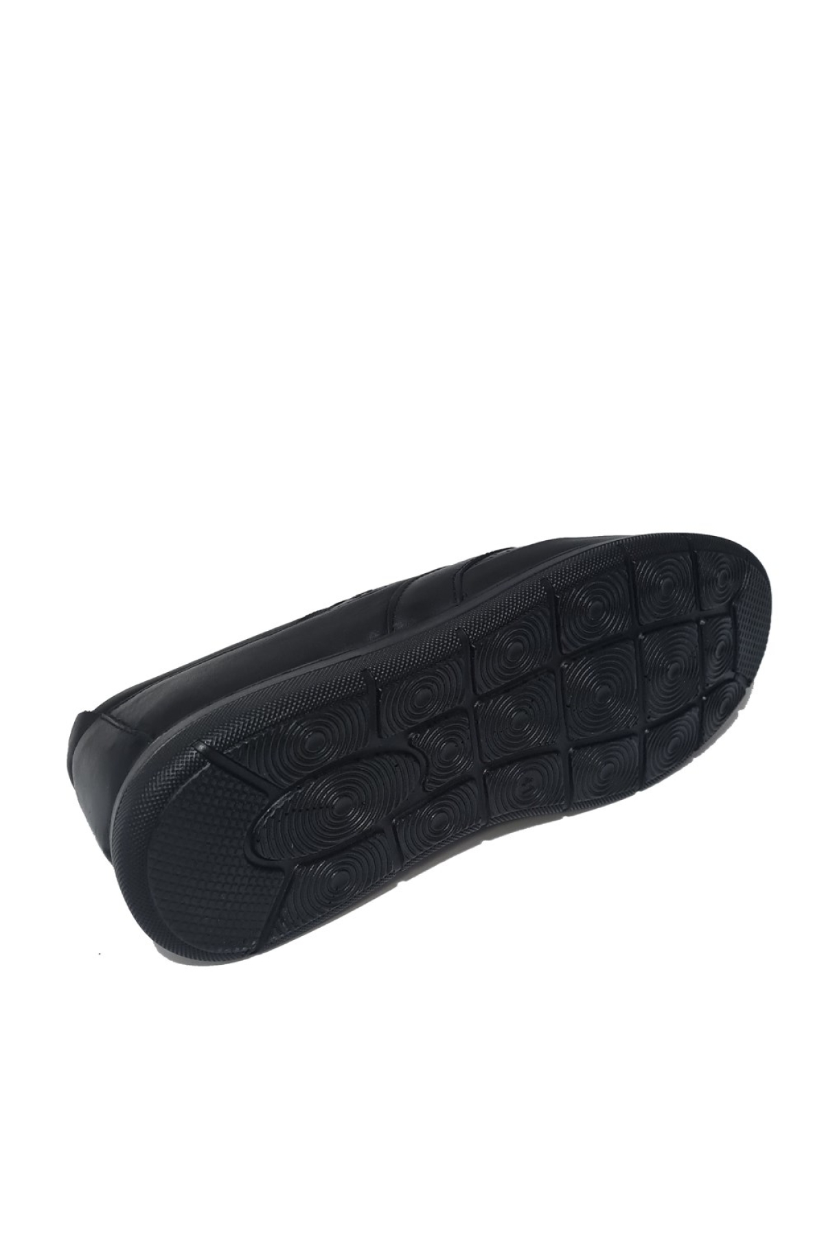 Bağcıksız Orta Kısım Nokta Baskılı Hakiki Deri Erkek Konfor Ayakkabı AY-310-Y - Görsel 5