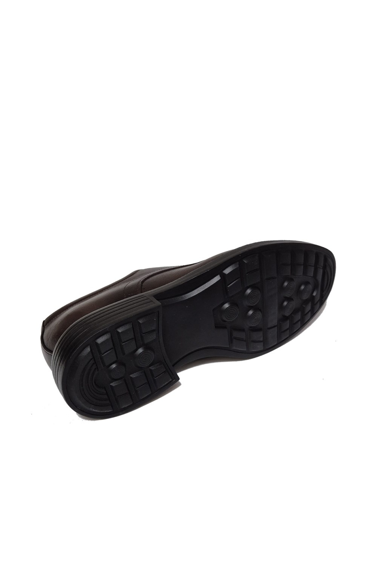 Bağcıklı Hakiki Deri Kalın EVA Ökçeli Taban Erkek Klasik Kundura Ayakkabı BC-061-OEVA - Görsel 5