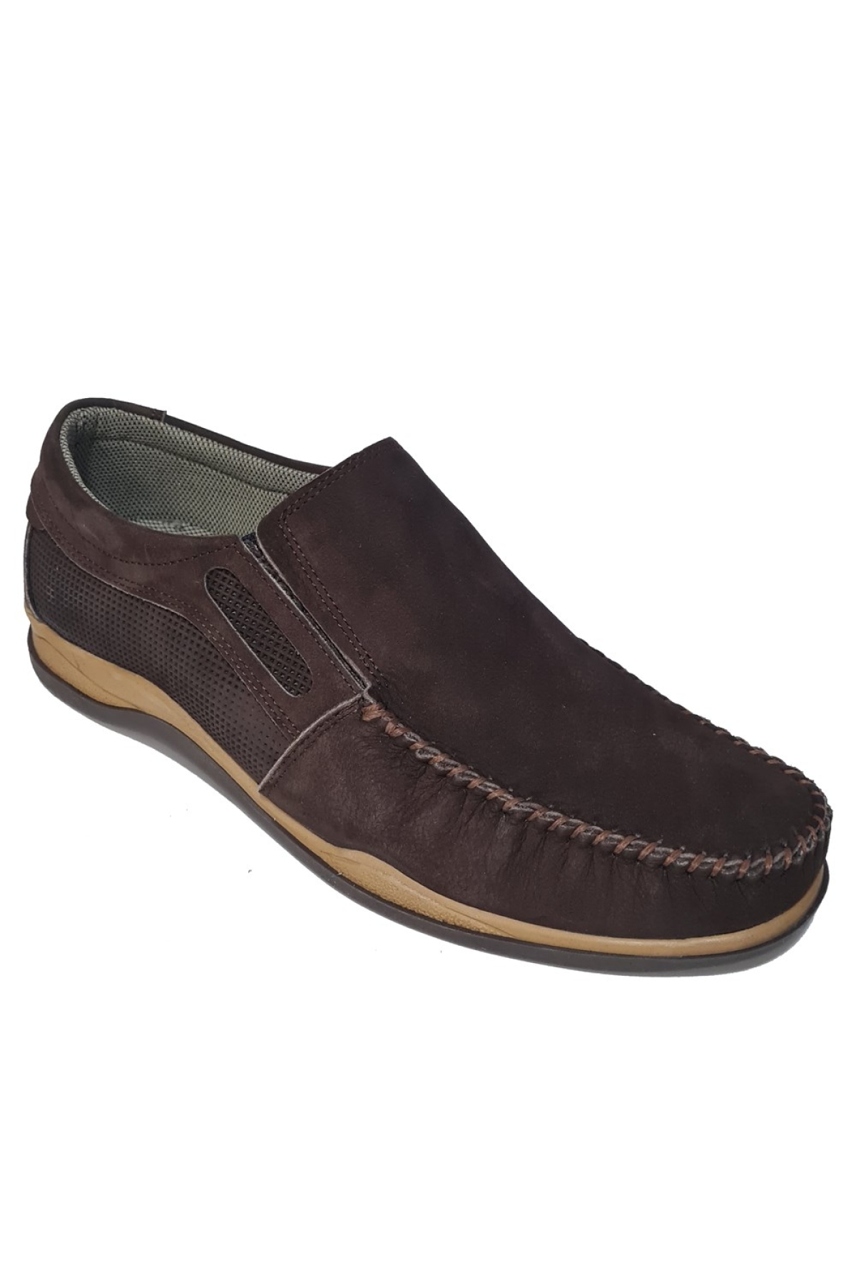 Bağsız Marin Model Hakiki Deri Erkek Casual Ayakkabı 3015004 - Görsel 2