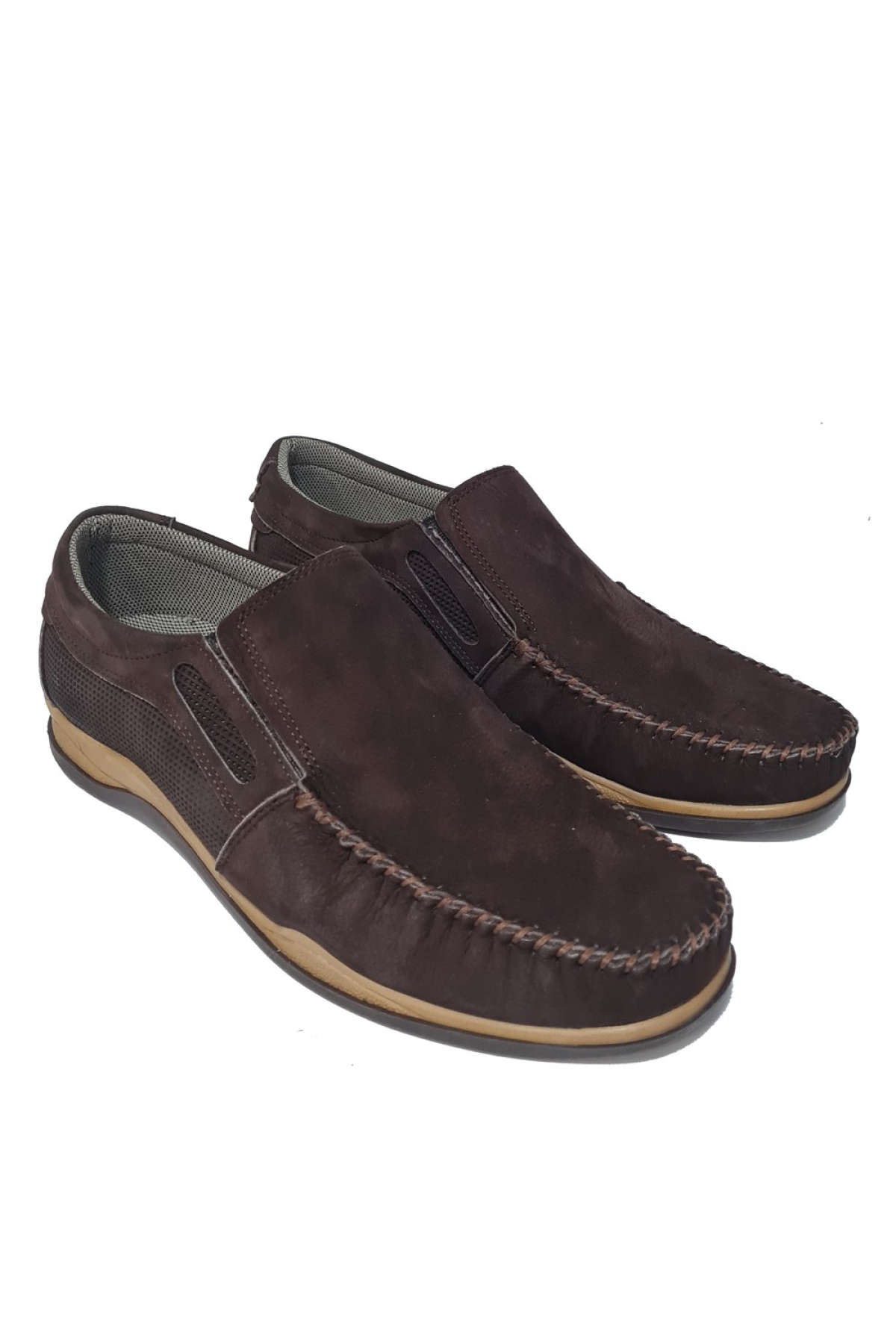 Bağsız Marin Model Hakiki Deri Erkek Casual Ayakkabı 3015004 - Görsel 4