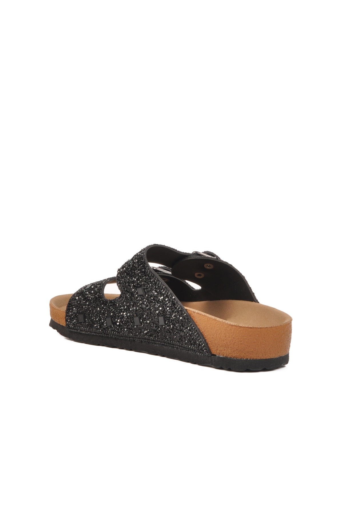 Siyah Taş İşlemeli Hafif Kadın Terlik PC-7552 Z - Görsel 5