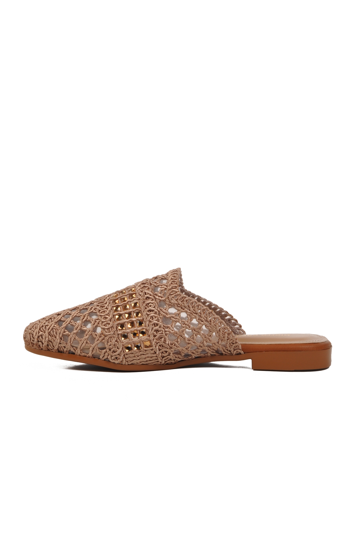 Vizon Triko Hafif Önü Kapalı Kadın Terlik PC-54712 Z - Görsel 3