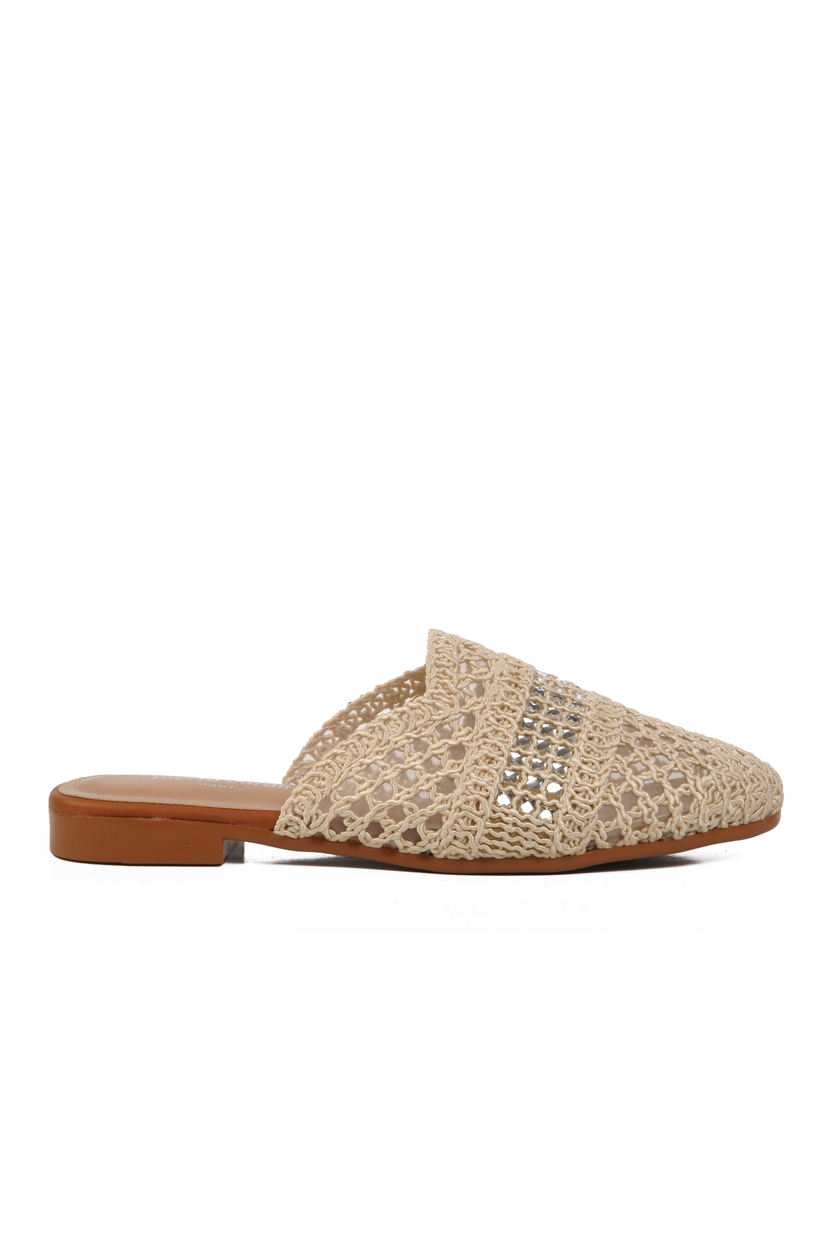 Bej Triko Hafif Önü Kapalı Kadın Terlik PC-54712 Z - Görsel 2