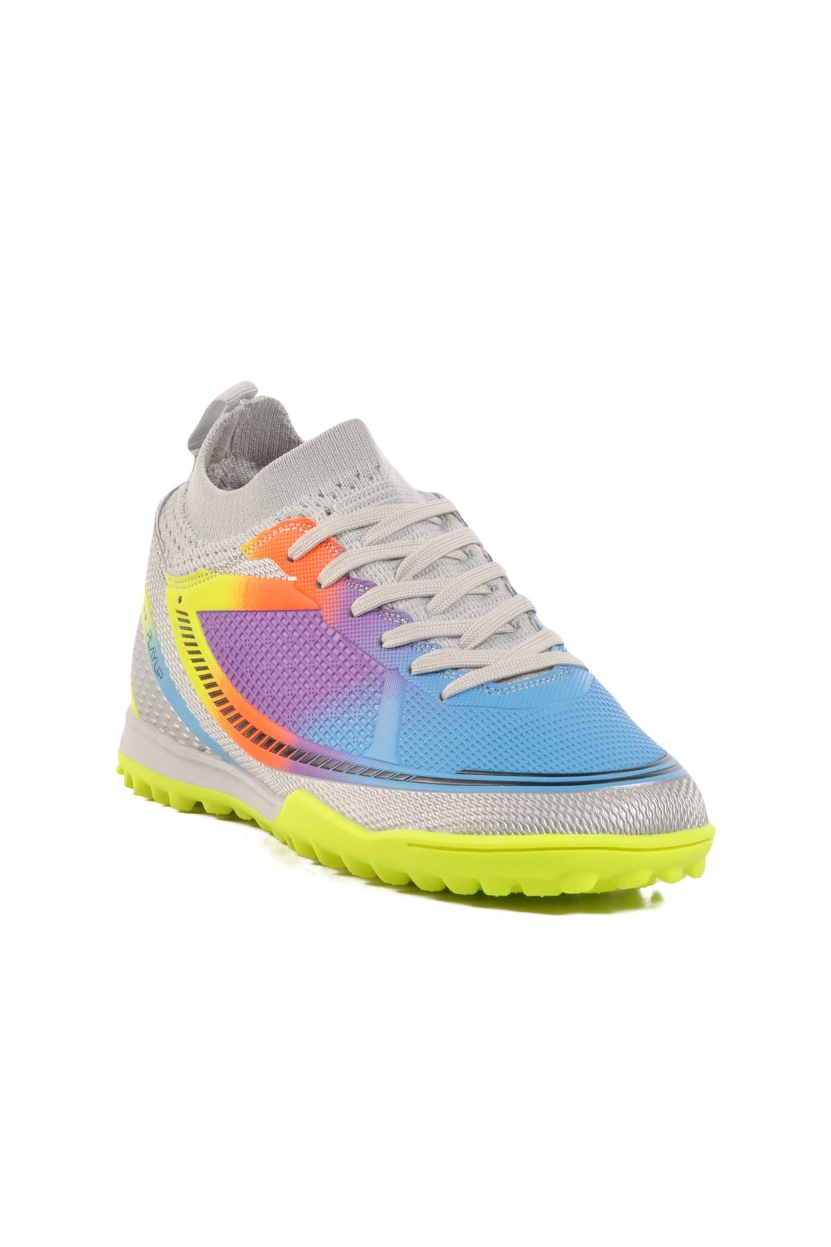 Gri Çoraplı Unisex Halı Saha Ayakkabısı GH-251-141 G - Görsel 4