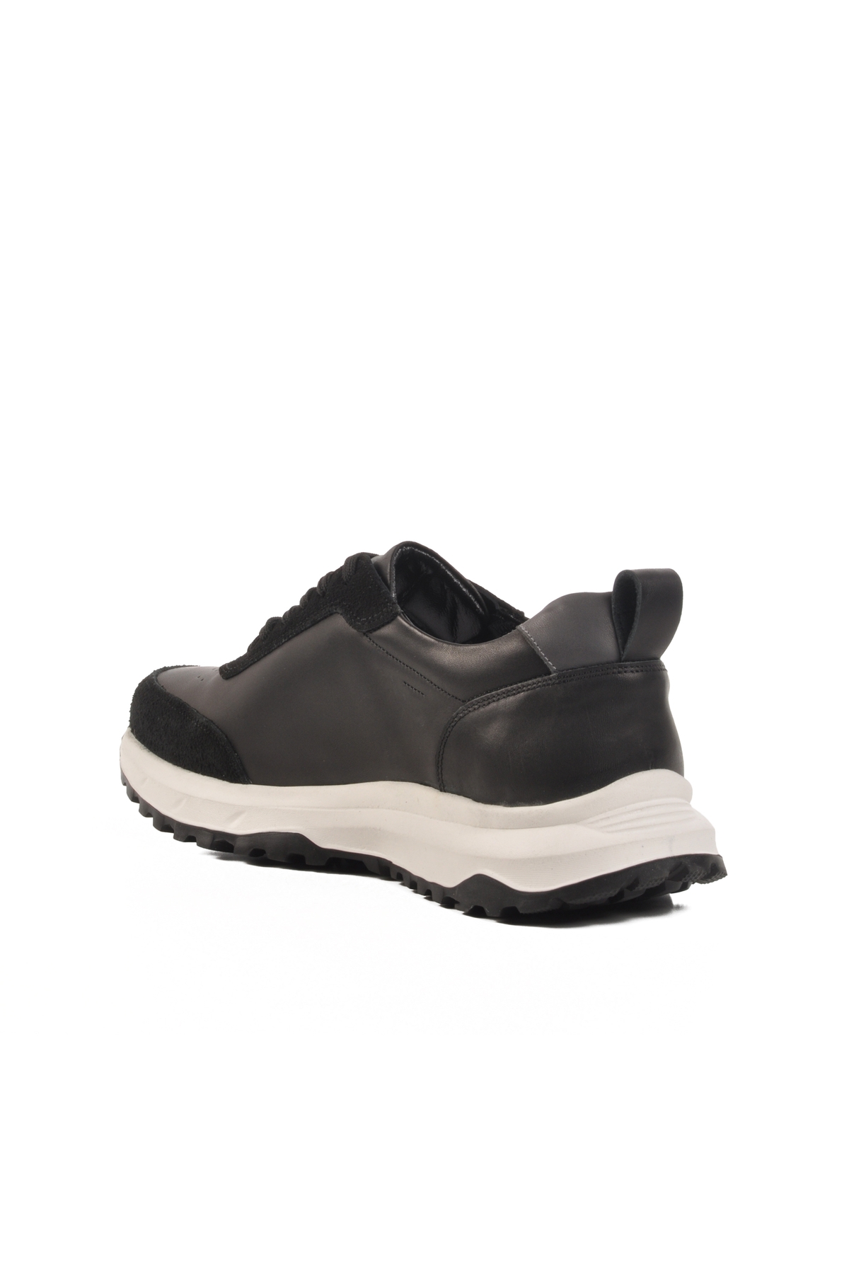 Siyah Hakiki Deri Erkek Casual Ayakkabı Ciksa M - Görsel 5