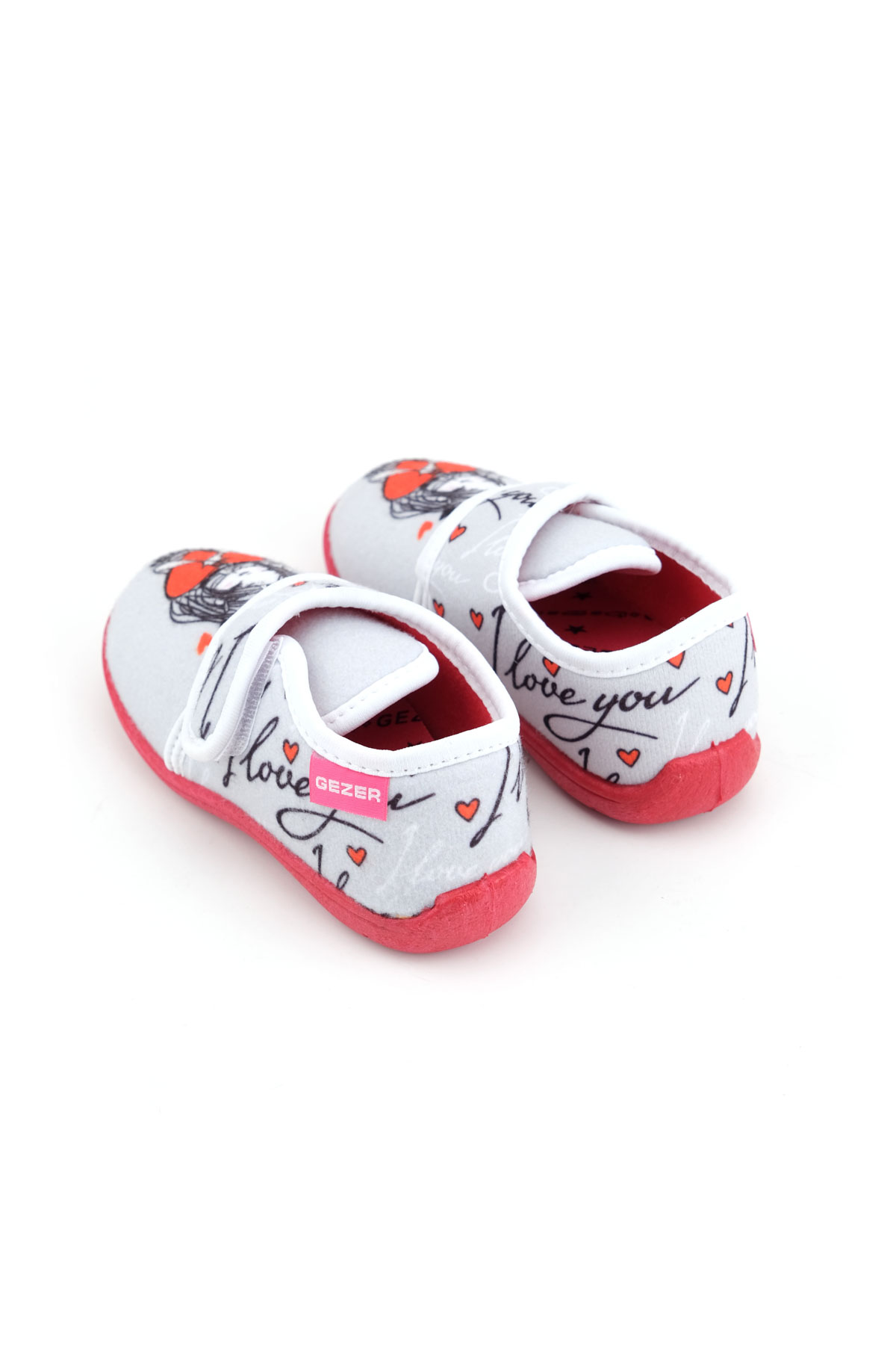 Kışlık Kız Çocuk Cırt Cırtlı Ayarlanabilir Rahat Taban Panduf Ev Kreş Ayakkabı - Görsel 11