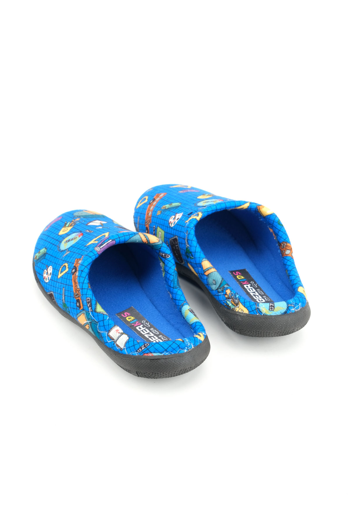 Erkek Çocuk Kışlık Rahat Taban Ev Bahçe Gondol Terlik - Görsel 5