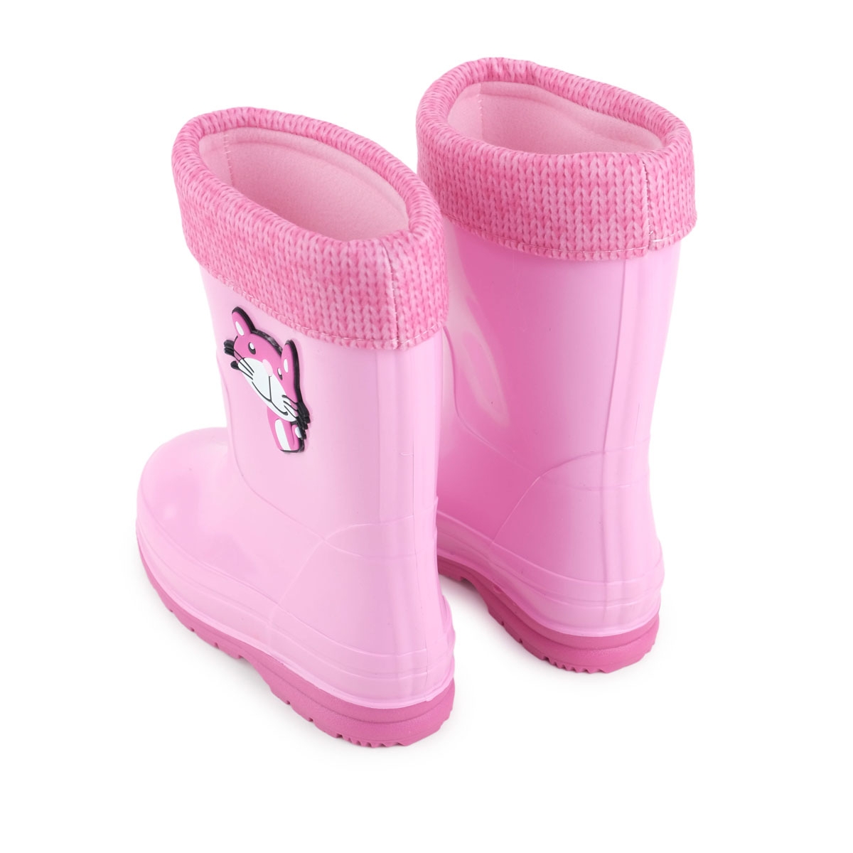 Gezer Gezer Pembe Kız Çocuk Kışlık PVC İçi Sıcak Astarlı Su Geçirmez Yağmur Bot Çizme | Flo Pembe - 9. görsel