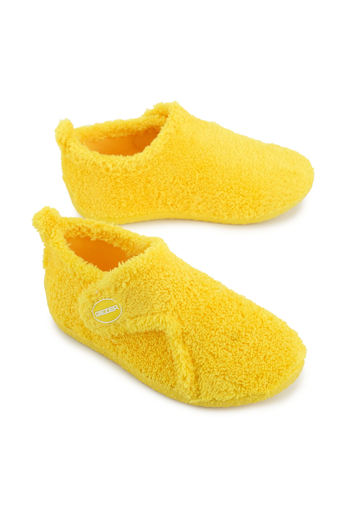 Kışlık Kız Çocuk Peluşlu Rahat Taban Cırt Cırtlı Ayarlanabilir Ev Okul Kreş Panduf Ayakkabı - Görsel 2