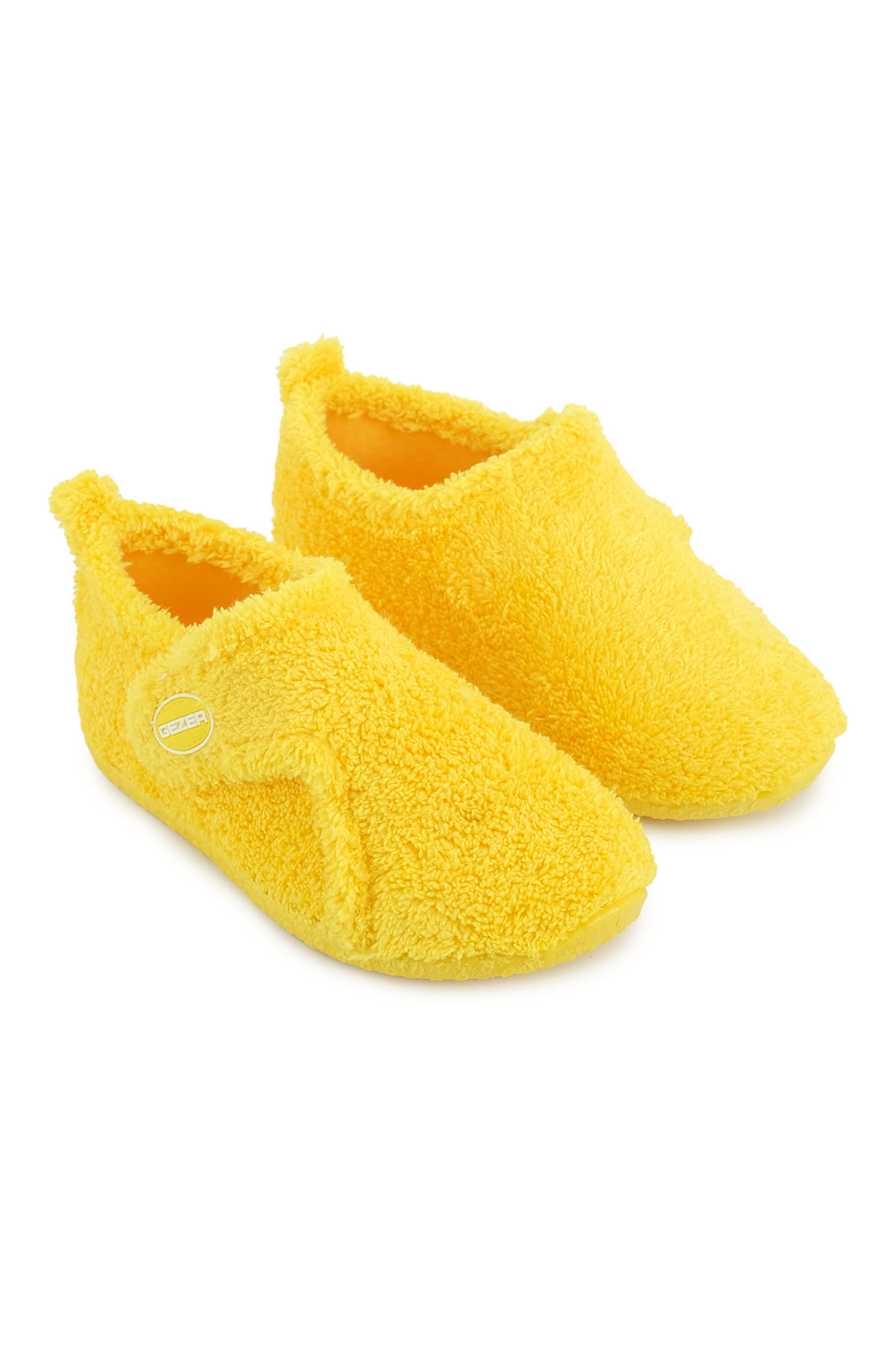 Kışlık Kız Çocuk Peluşlu Rahat Taban Cırt Cırtlı Ayarlanabilir Ev Okul Kreş Panduf Ayakkabı - Görsel 4