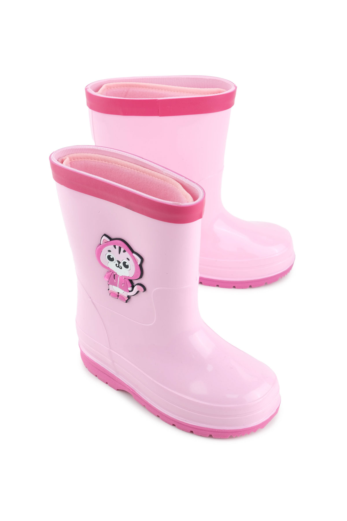 Kız Çocuk Kışlık İçinde Çıkarılabilir Ek Çoraplı Su Geçirmez Yağmur Bot Çizme - Görsel 2