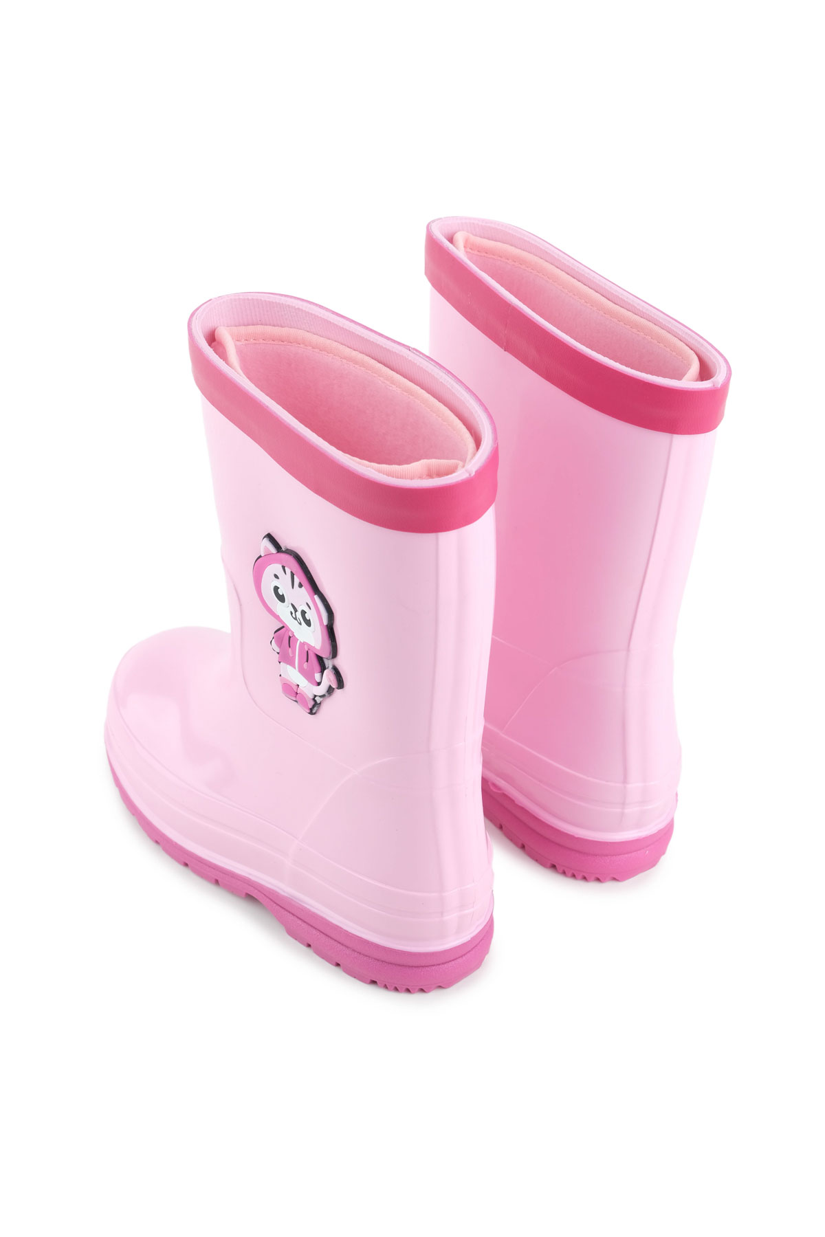 Kız Çocuk Kışlık İçinde Çıkarılabilir Ek Çoraplı Su Geçirmez Yağmur Bot Çizme - Görsel 5