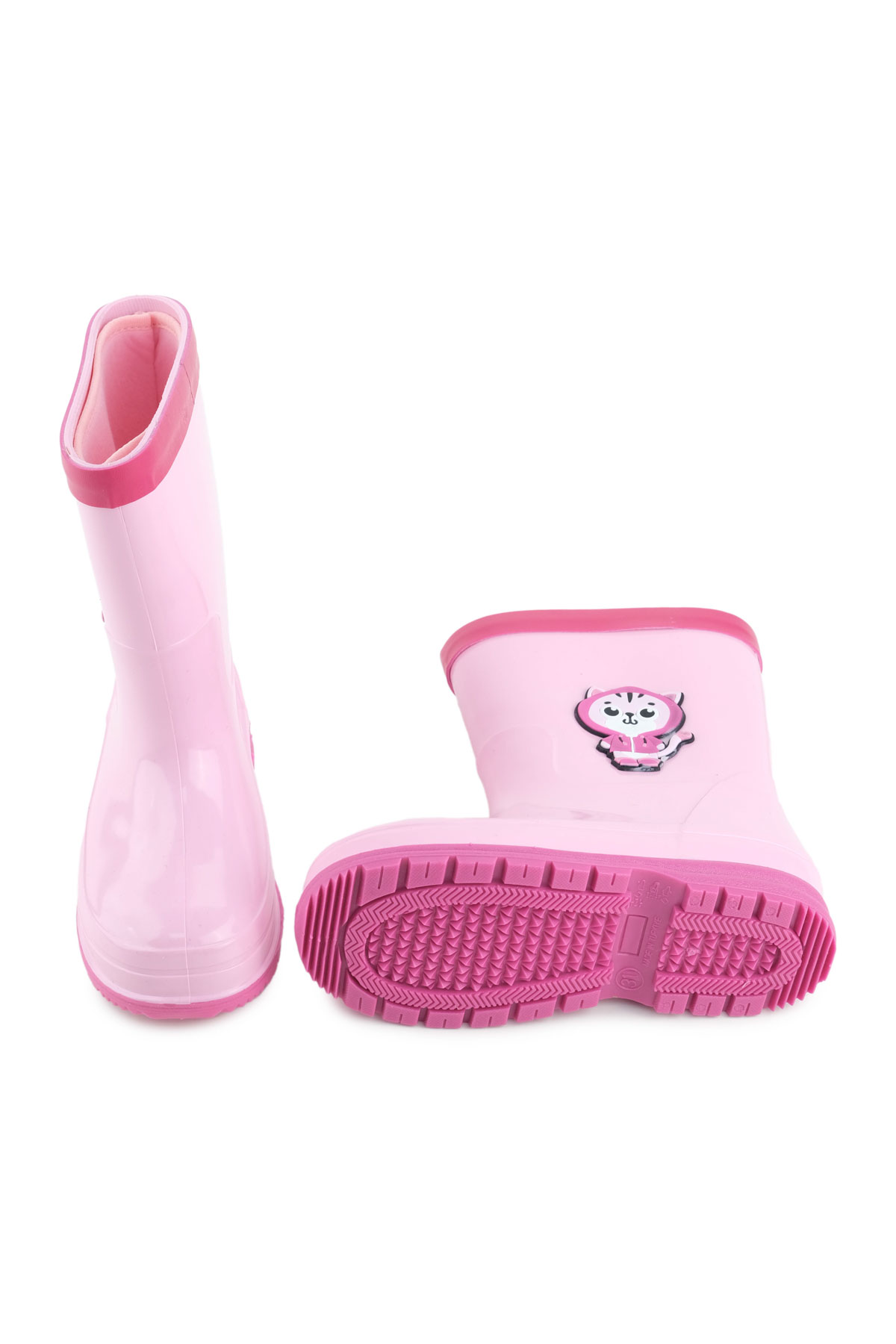 Kız Çocuk Kışlık İçinde Çıkarılabilir Ek Çoraplı Su Geçirmez Yağmur Bot Çizme - Görsel 7