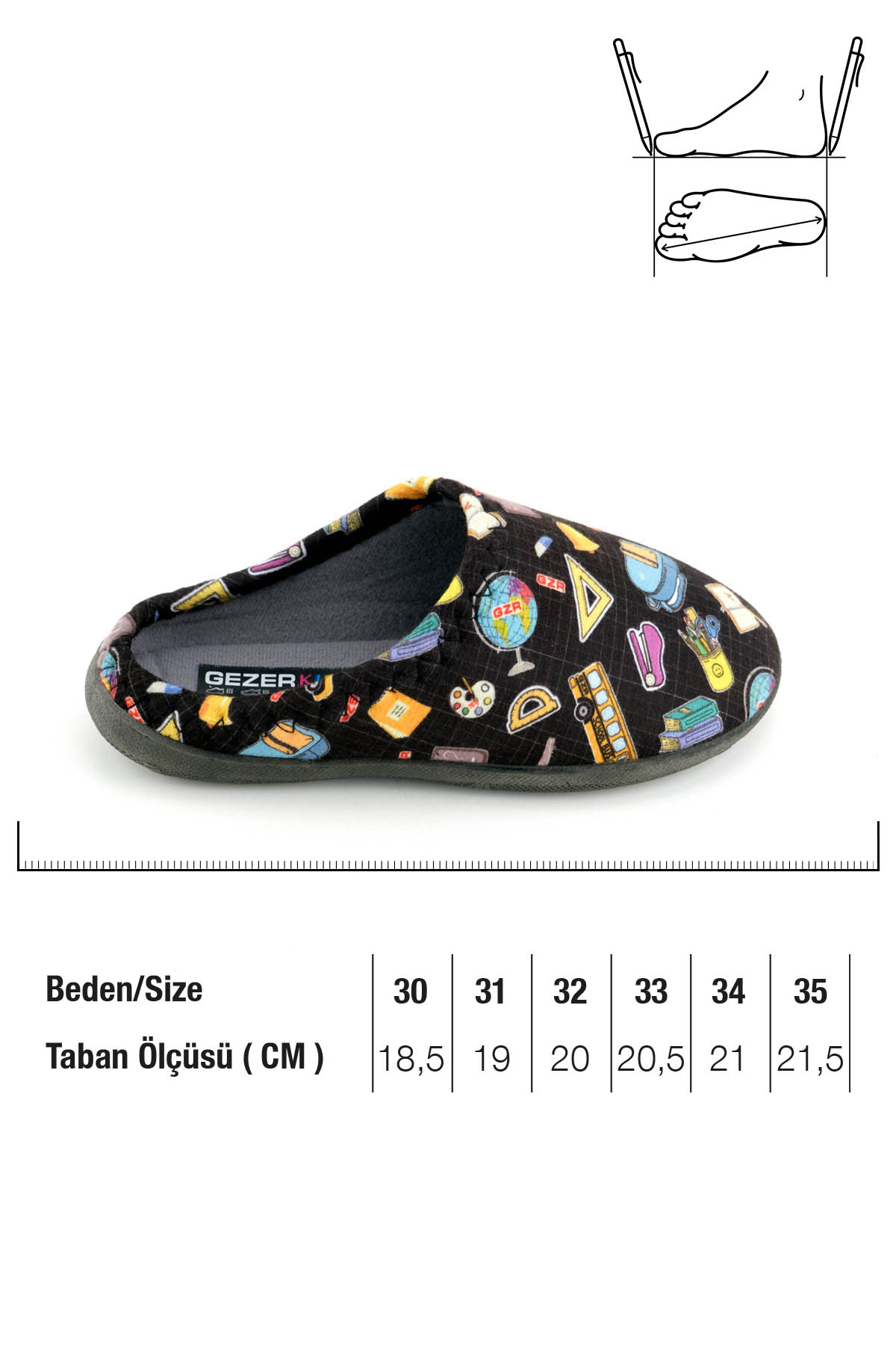 Erkek Çocuk Kışlık Rahat Taban Ev Bahçe Gondol Terlik - Görsel 3