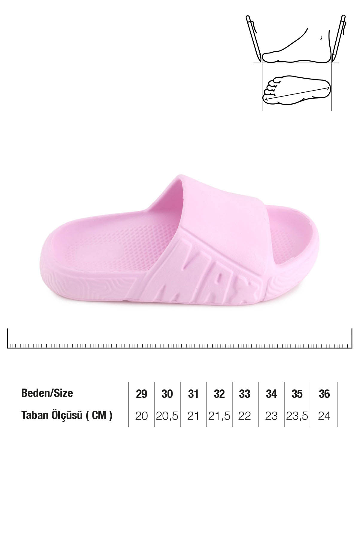 Yazlık Kız Çocuk Eva Islak Zemine Uygun Ev Bahçe Banyo Havuz Terlik - Görsel 3