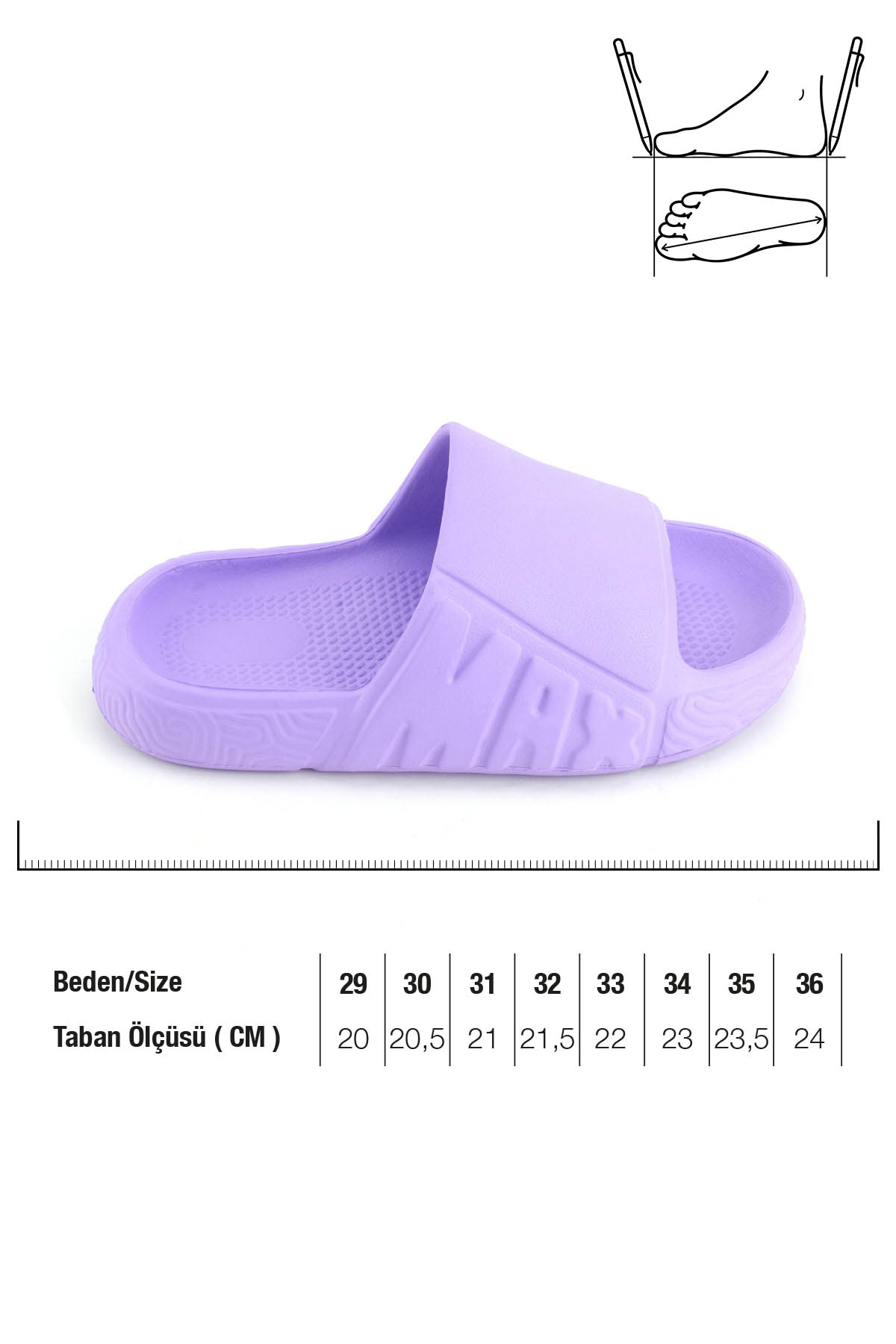 Yazlık Kız Çocuk Eva Islak Zemine Uygun Ev Bahçe Banyo Havuz Terlik - Görsel 3