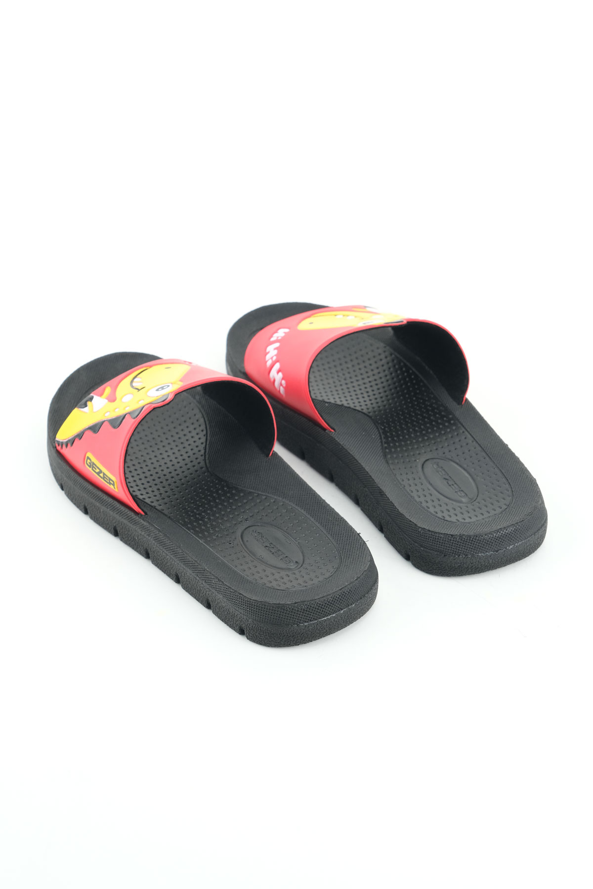Gezer Gezer Kirmizi Erkek Çocuk Yazlık PU Islak Zemine Uygun Ev Banyo Bahçe Havuz Terlik Sandalet & Terlik | Flo Kirmizi - 5. görsel