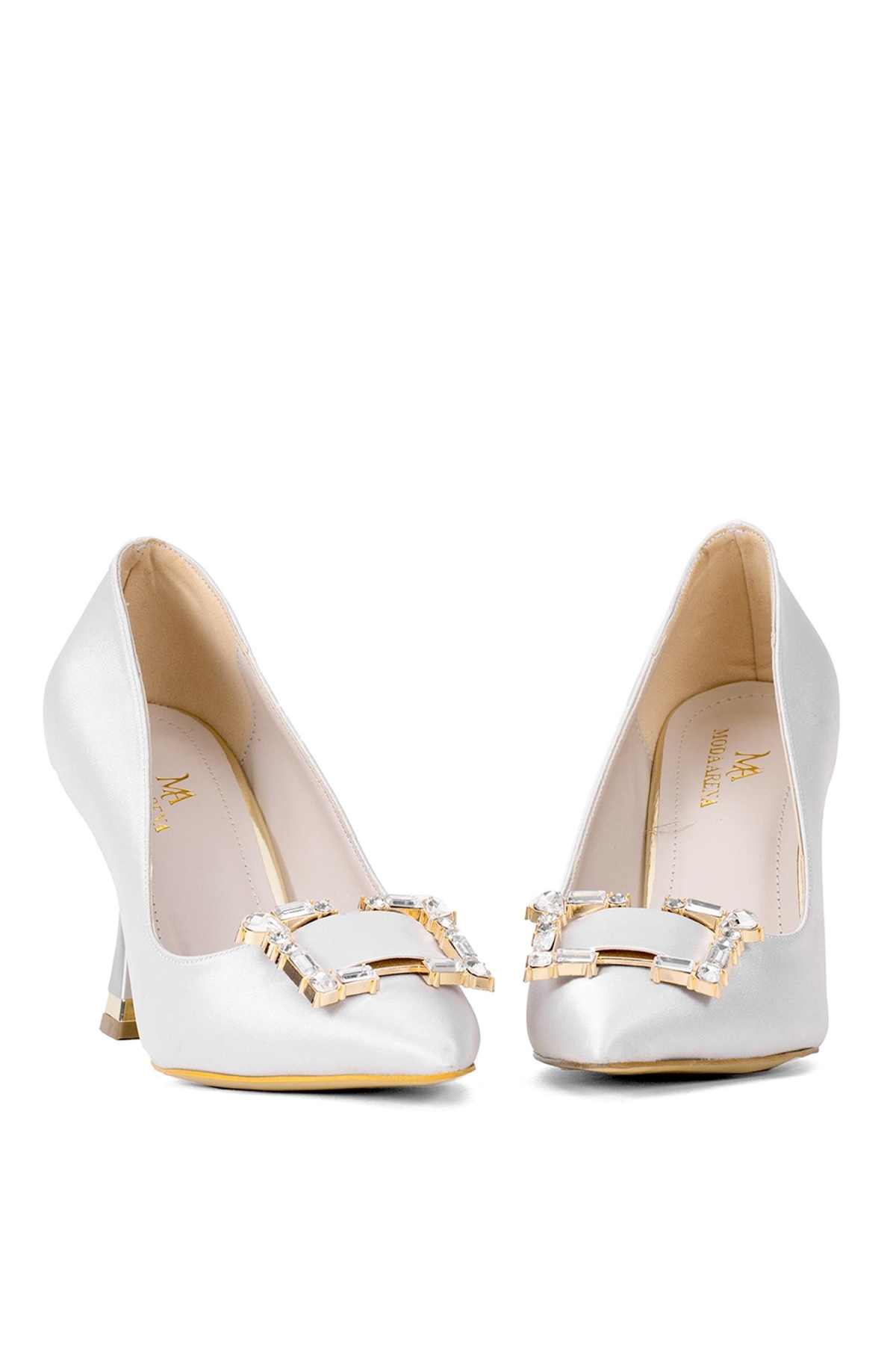 Elit Brk326S Kadın Tokalı Klasik Topuklu Ayakkabı Gri - Görsel 5