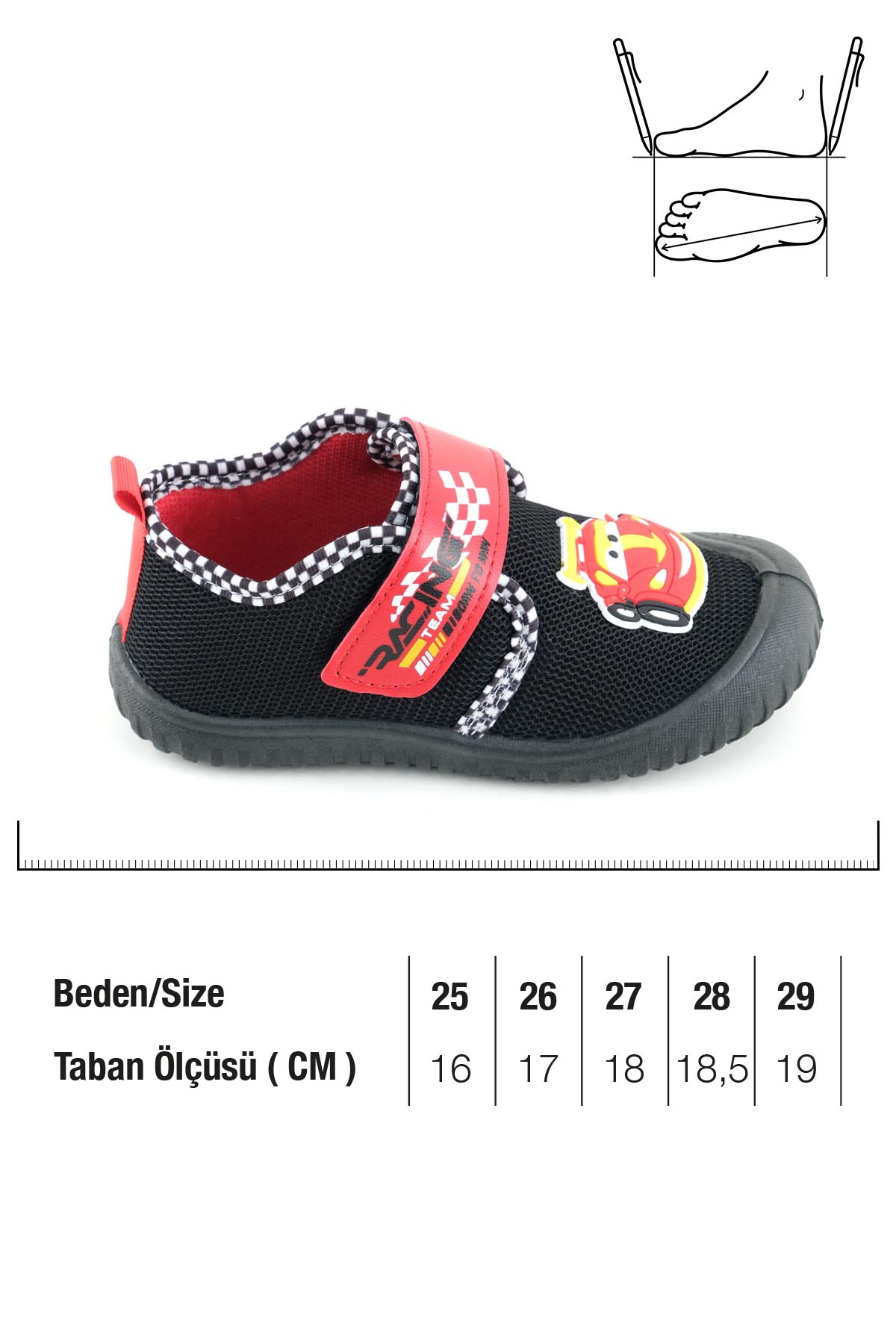 Yazlık Erkek Çocuk Rahat Taban Cırt Cırtlı Ayarlanabilir Keten Ev Okul Kreş Günlük Ayakkabı - Görsel 3
