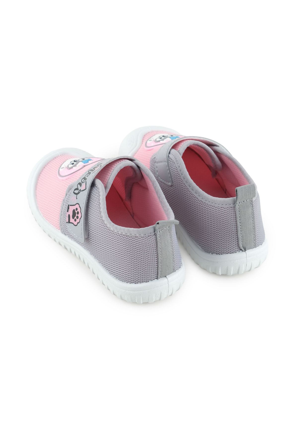 Yazlık Kız Çocuk Rahat Taban Cırt Cırtlı Ayarlanabilir Keten Günlük Ayakkabı - Görsel 5