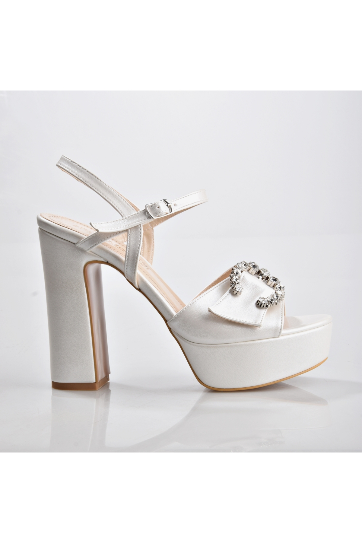 EK Park Moda K2051 Kadın Platform Topuklu Ayakkabı - Görsel 2