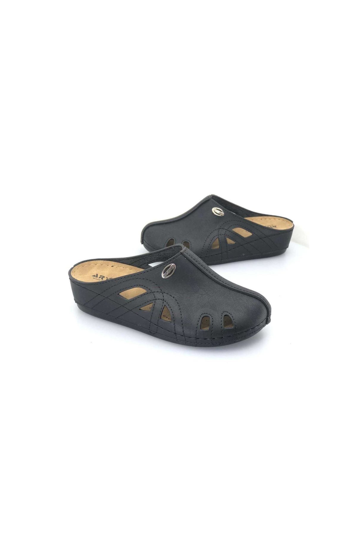 09-130 Kadın Önü Kapalı Orta Pedik Terlik - Görsel 3