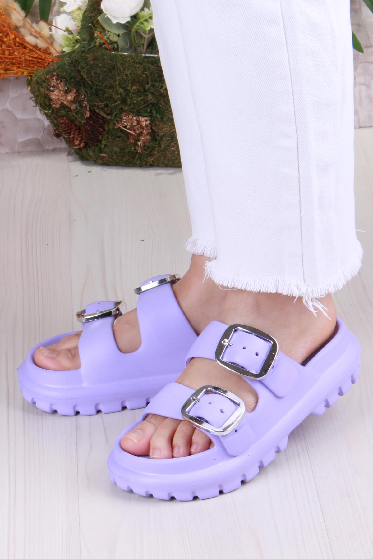 Smx EZ0173 Plaj Deniz Havuz Terliği Hafif Rahat Esnek Kadın Terlik - Görsel 4