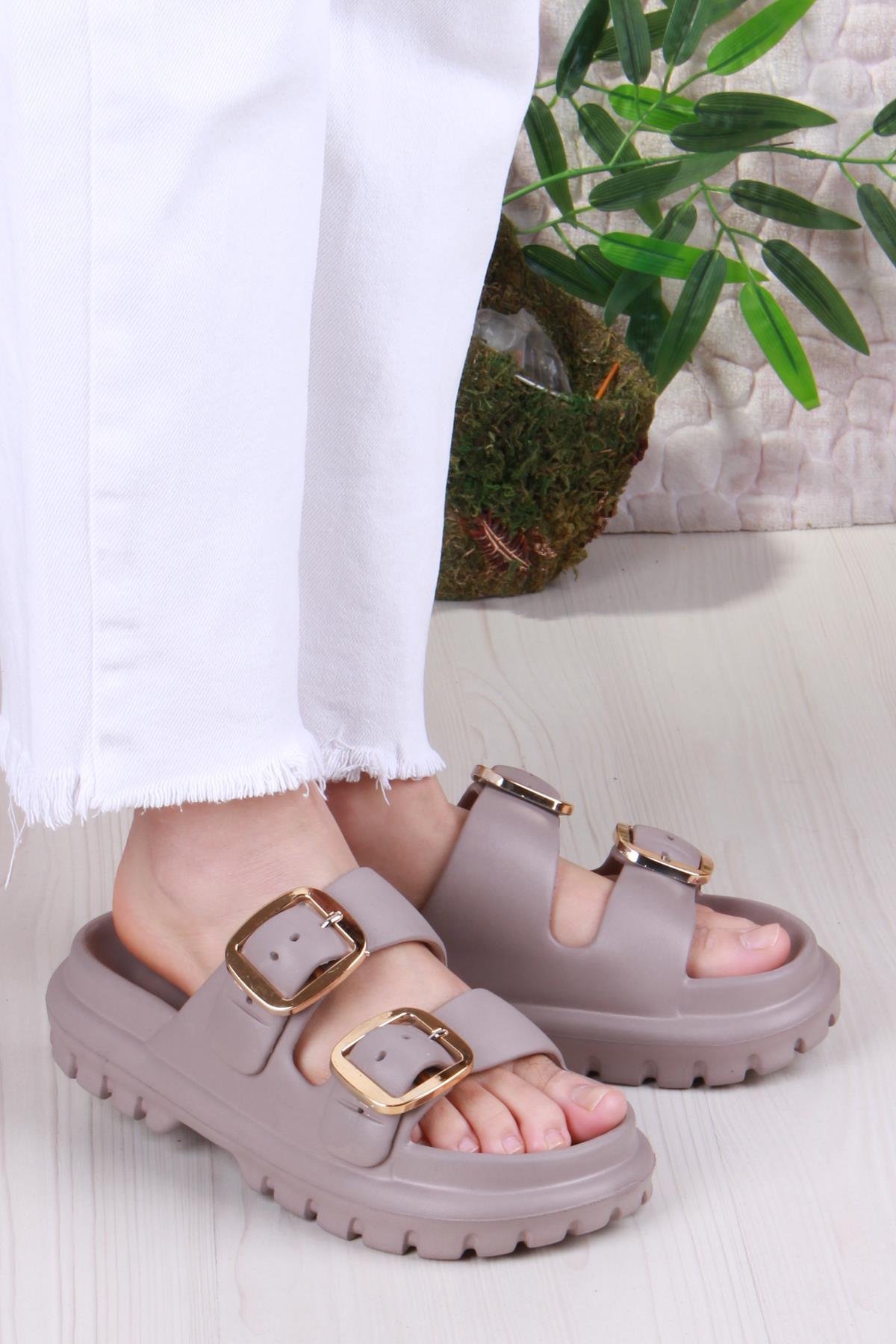 Smx EZ0173 Plaj Deniz Havuz Terliği Hafif Rahat Esnek Kadın Terlik - Görsel 2