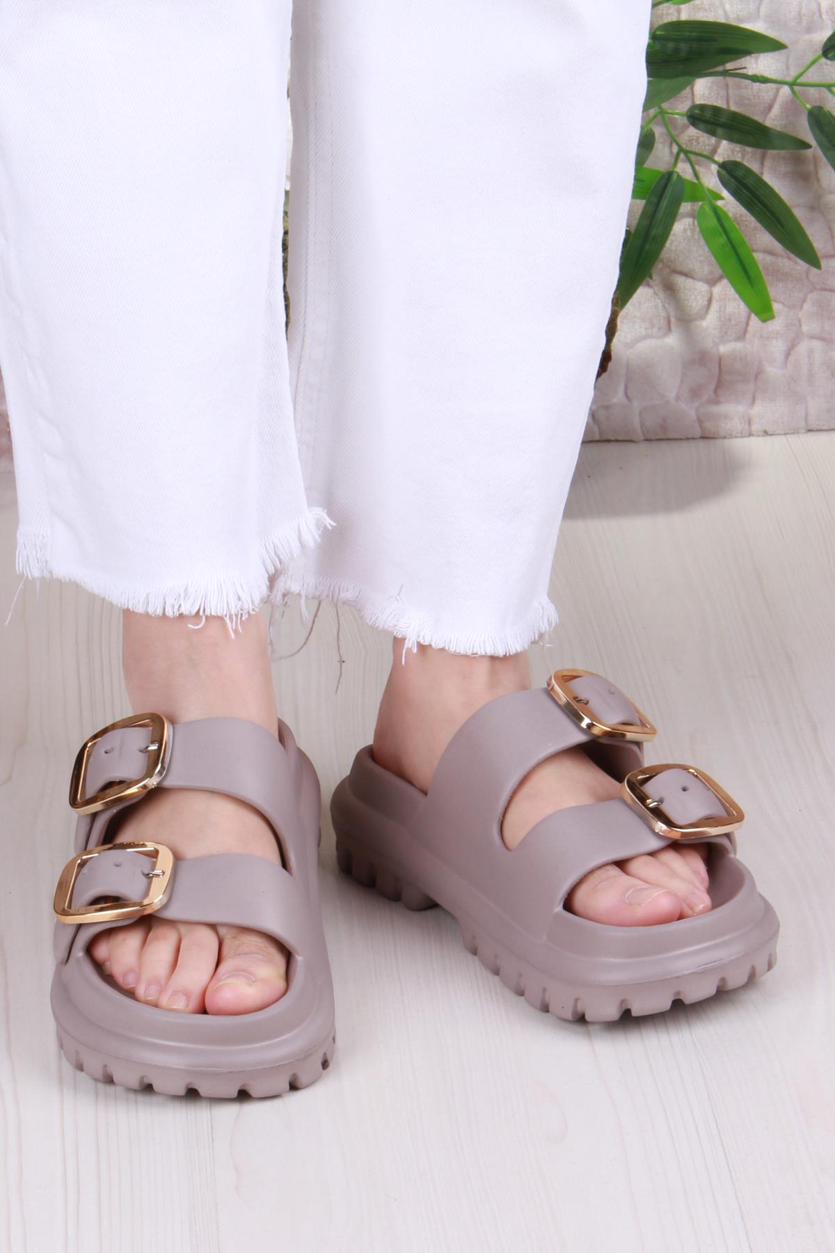 Smx EZ0173 Plaj Deniz Havuz Terliği Hafif Rahat Esnek Kadın Terlik - Görsel 3