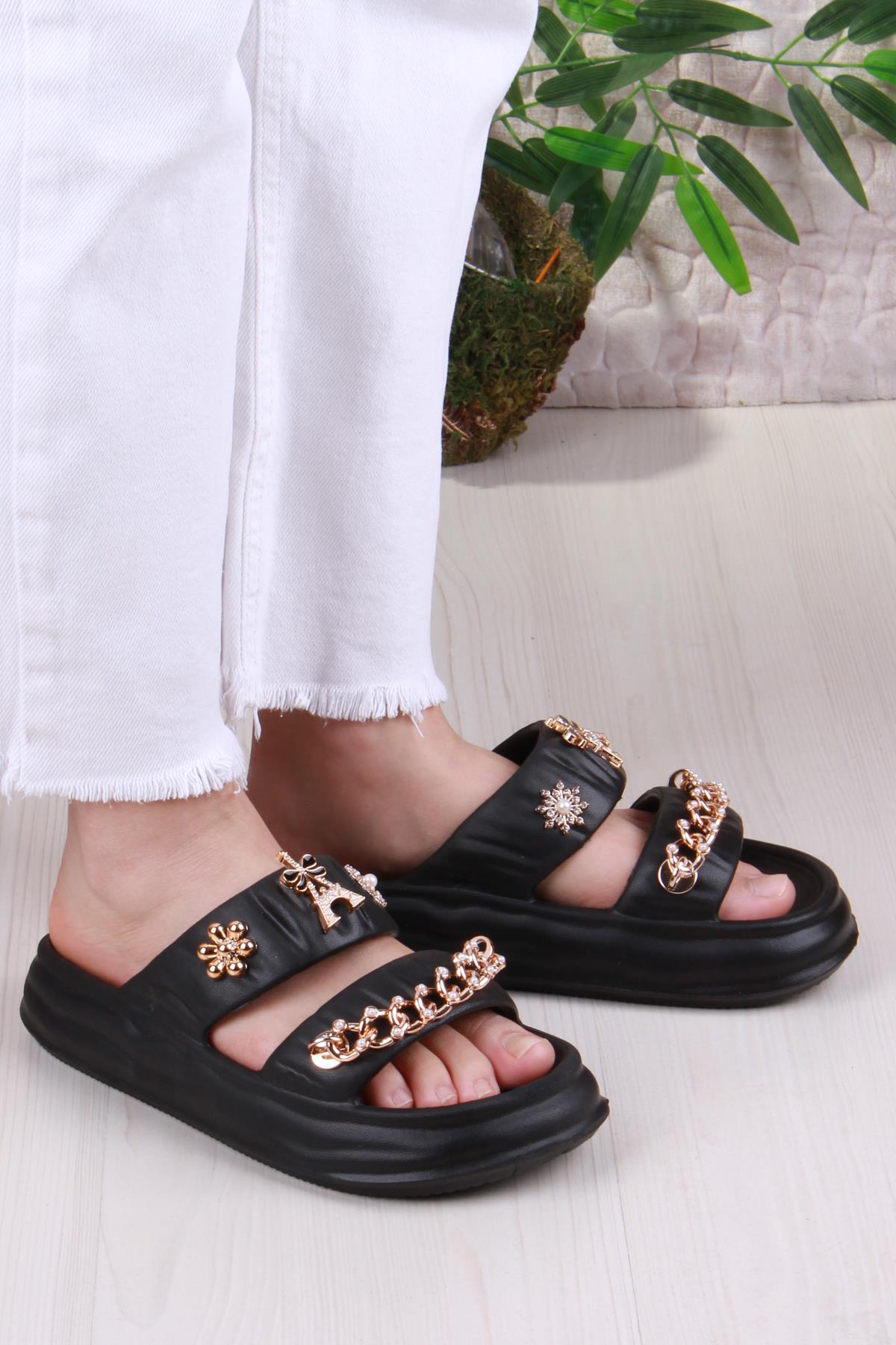 Smx EZ5118 Plaj Deniz Havuz Terliği Hafif Rahat Esnek Kadın Terlik - Görsel 2