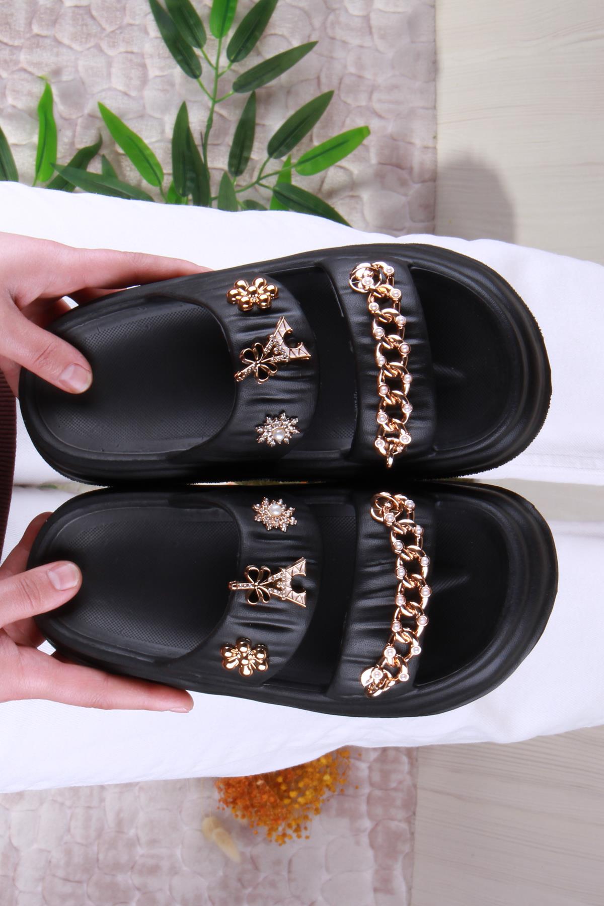 Smx EZ5118 Plaj Deniz Havuz Terliği Hafif Rahat Esnek Kadın Terlik - Görsel 5