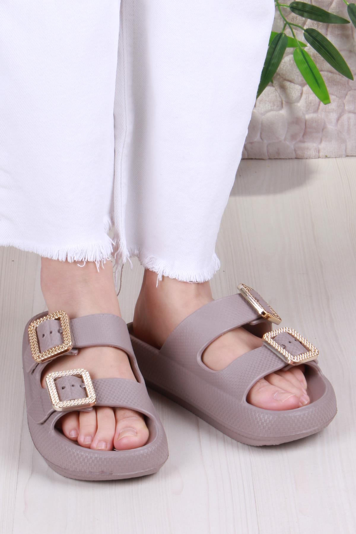 Smx EZ5095 Plaj Deniz Havuz Terliği Hafif Rahat Esnek Kadın Terlik - Görsel 3