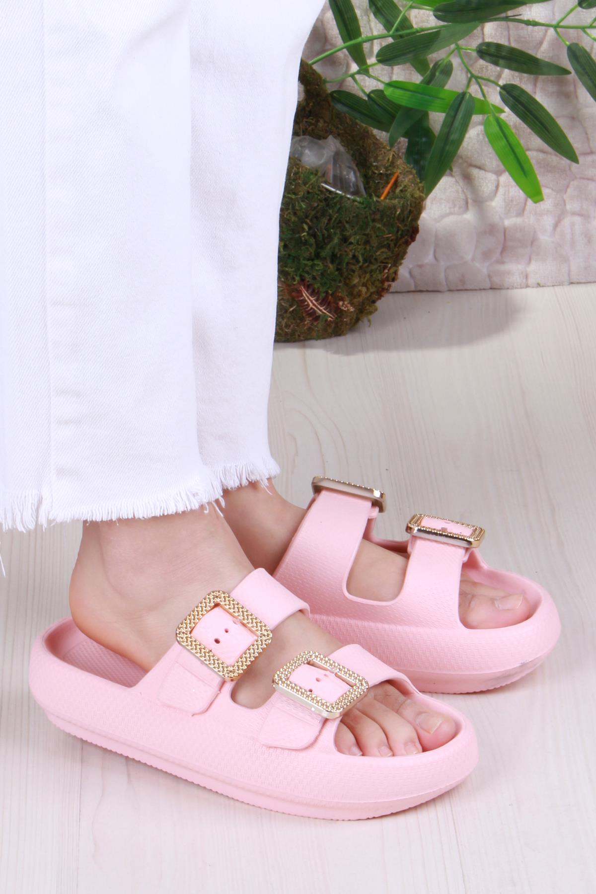 Smx EZ5095 Plaj Deniz Havuz Terliği Hafif Rahat Esnek Kadın Terlik - Görsel 2