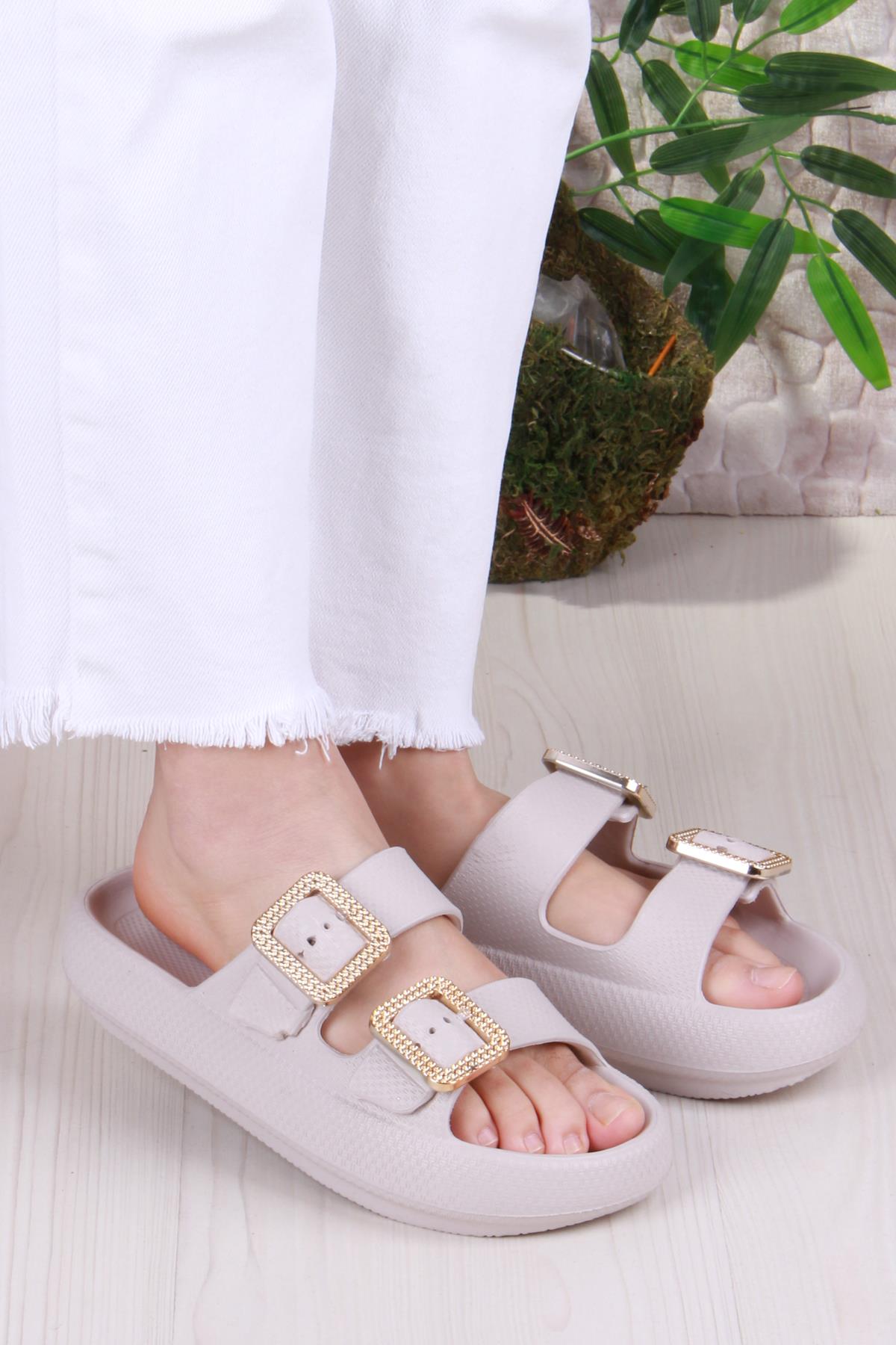 Smx EZ5095 Plaj Deniz Havuz Terliği Hafif Rahat Esnek Kadın Terlik - Görsel 2