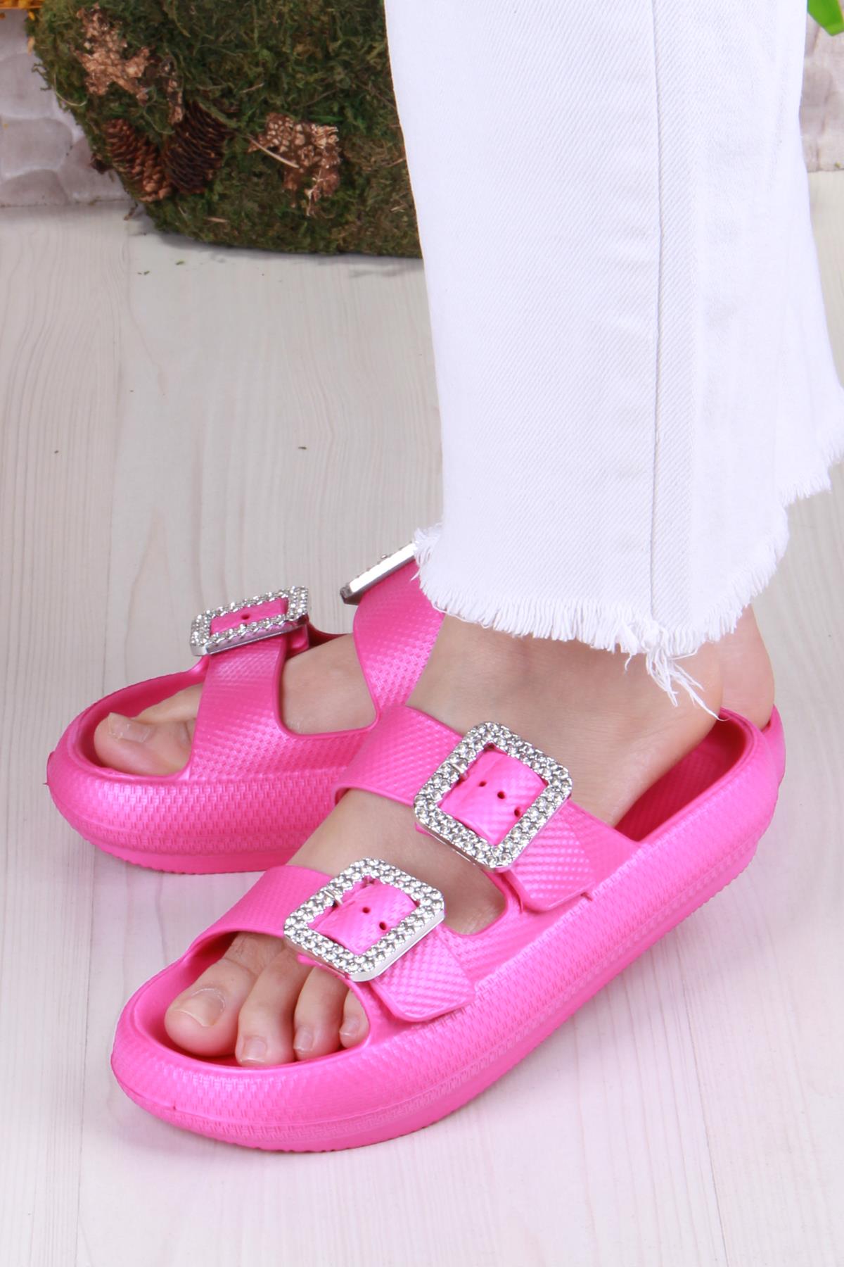 Smx EZ5095 Plaj Deniz Havuz Terliği Hafif Rahat Esnek Kadın Terlik - Görsel 4