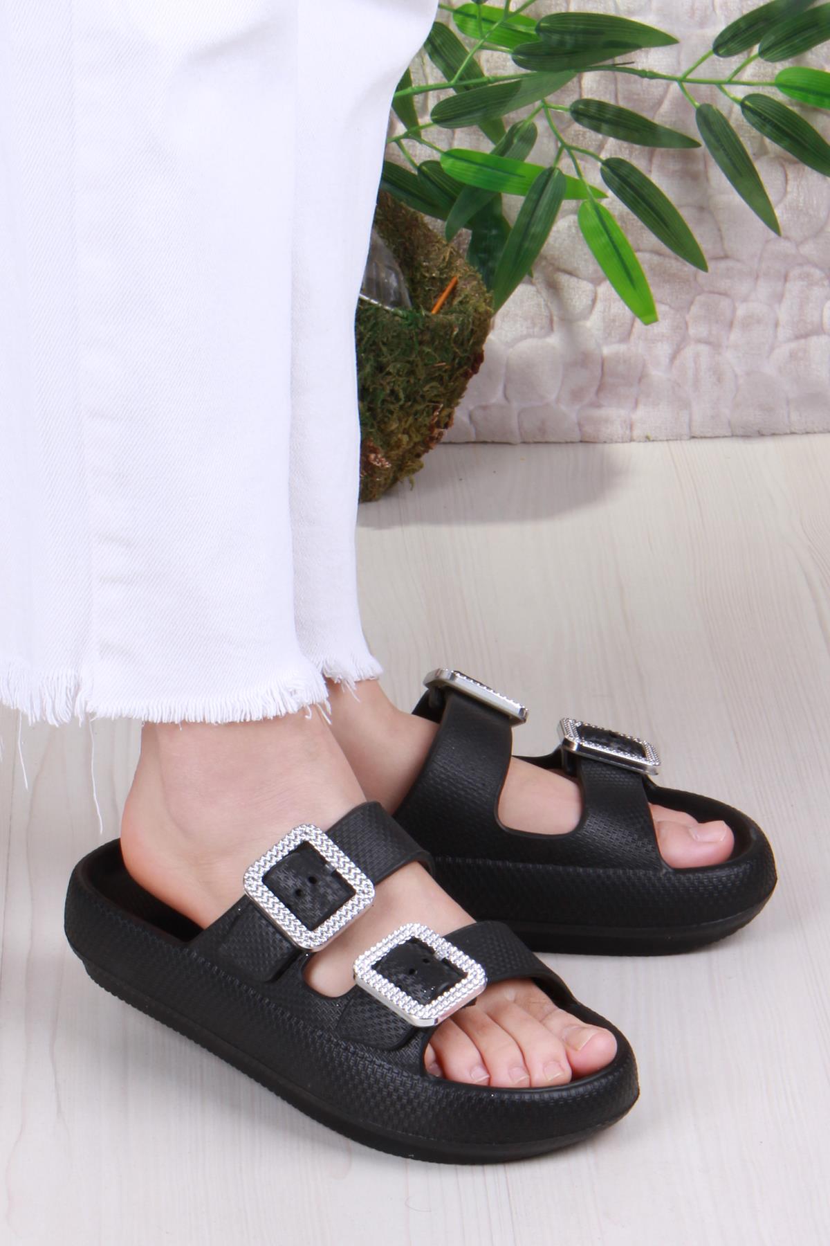 Smx EZ5095 Plaj Deniz Havuz Terliği Hafif Rahat Esnek Kadın Terlik - Görsel 2