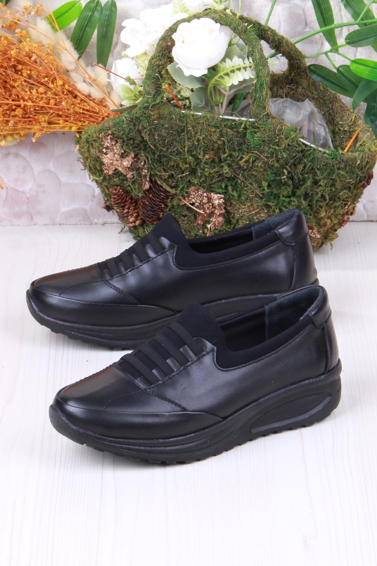 4282 Yumuşak Hafif Rahat Hakiki Deri Kadın Ayakkabı - Görsel 4