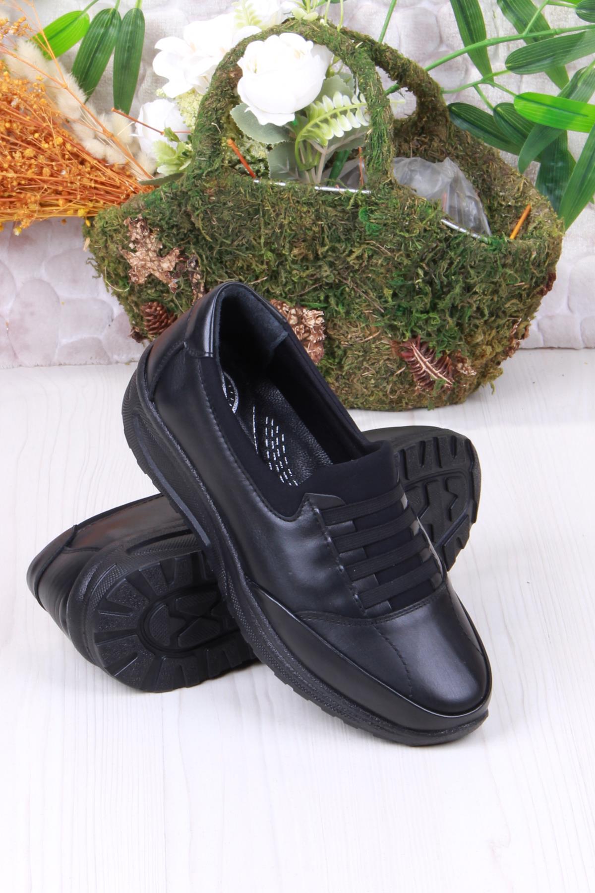 4282 Yumuşak Hafif Rahat Hakiki Deri Kadın Ayakkabı - Görsel 5