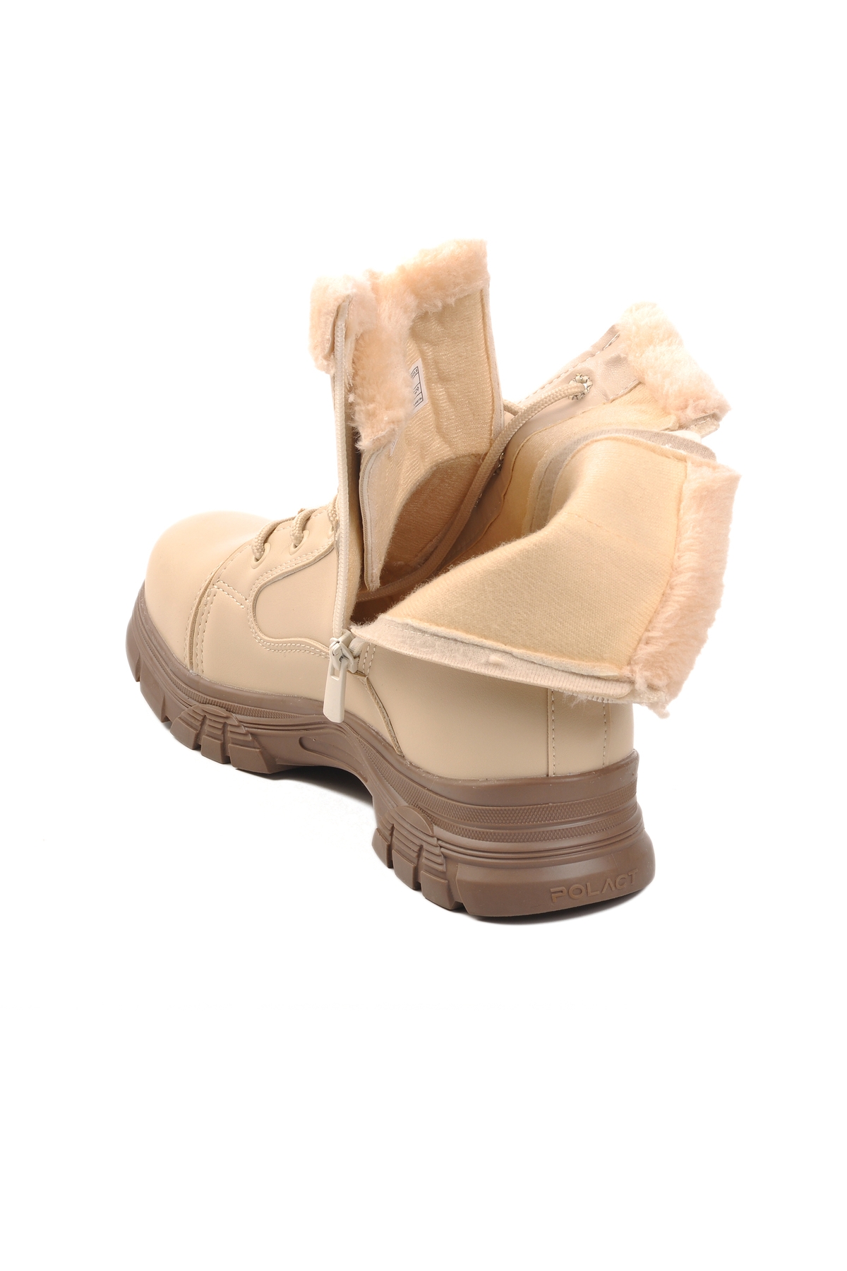 Aspor Bej Vizon İçi Polarlı Kadın Bot - Görsel 5