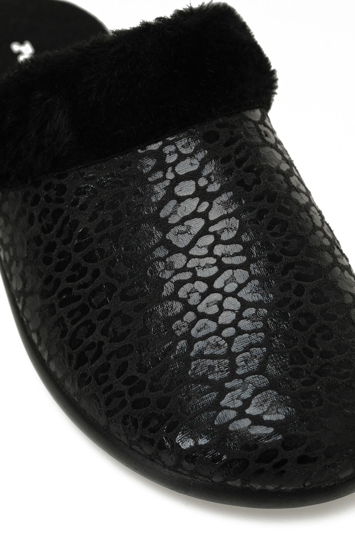 609017.Z5PR Siyah Kadın Ev Terliği - Görsel 8