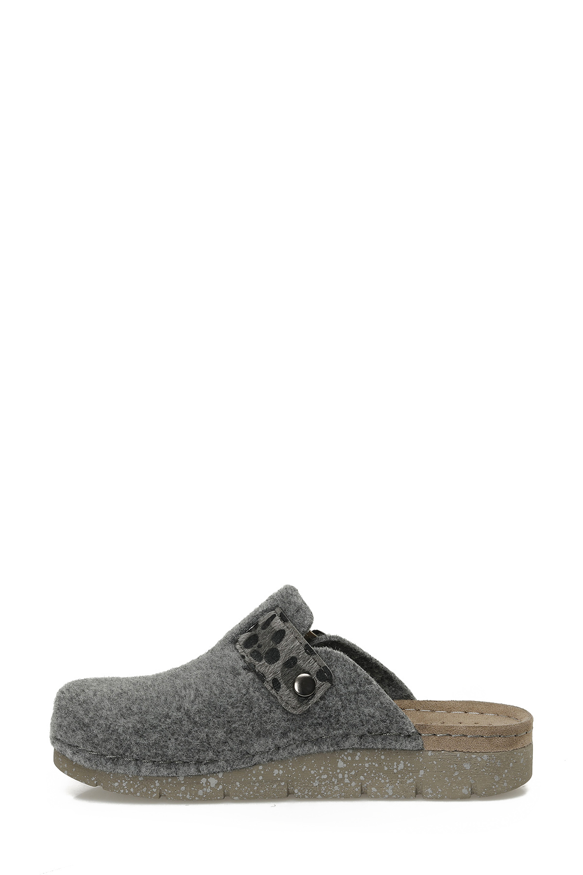 609034.Z5PR Gri Kadın Sabo Terlik - Görsel 4